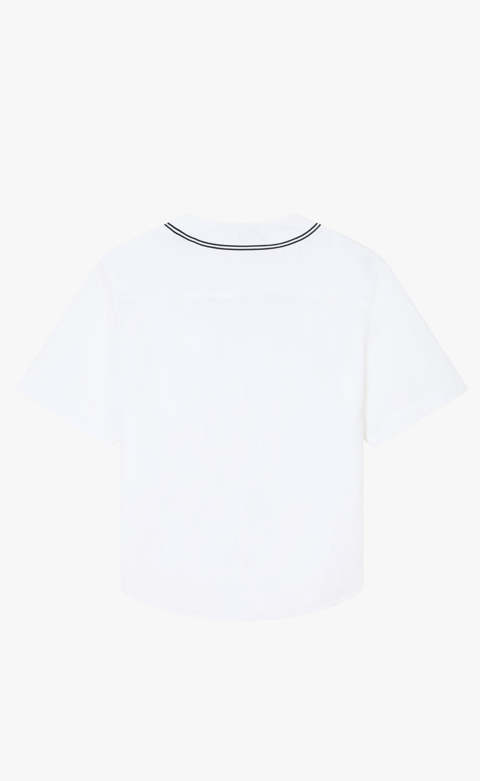 BOKE FLOWER 2.0 BASEBALL SHORT SLEEVE WHITE SHIRT
