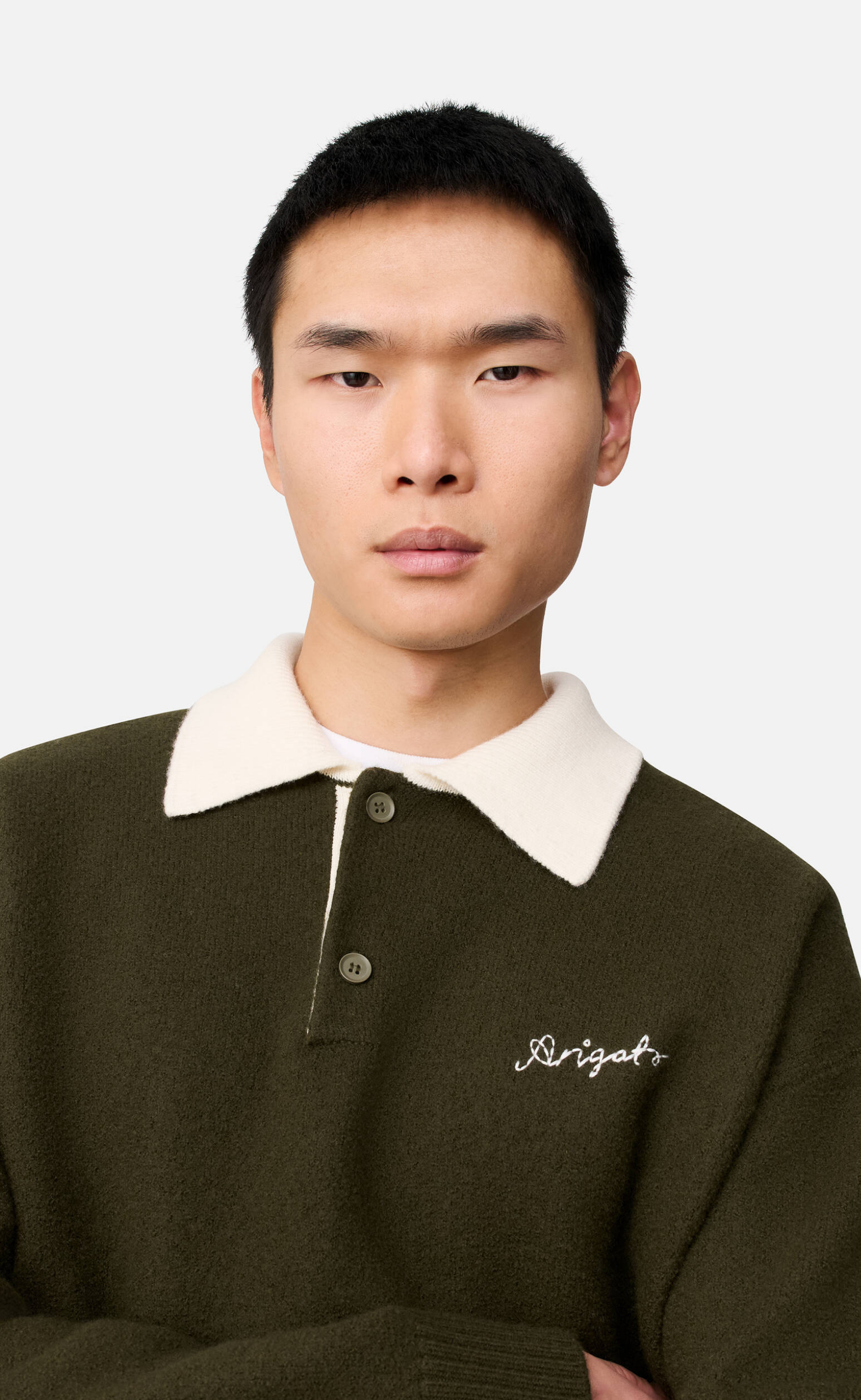 SONNY POLO DARK GREEN SWEATER