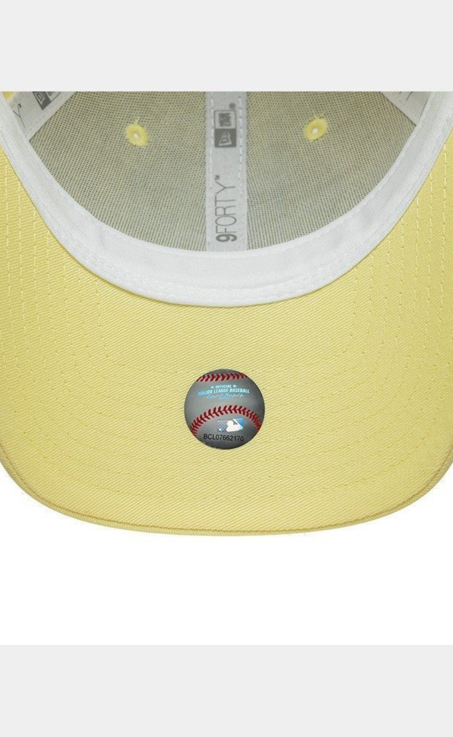 LOS ANGELES DODGERS TEAM OUTLINE 9FORTY PASTEL YELLOW HAT