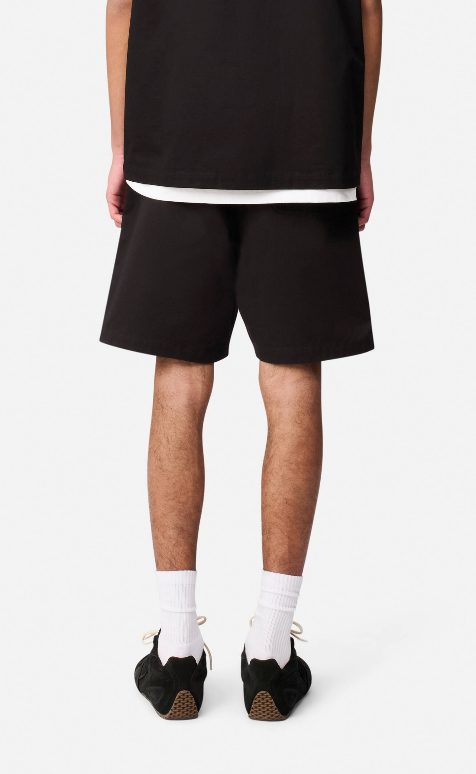 HEATH DRAWSTRING BLACK SHORTS
