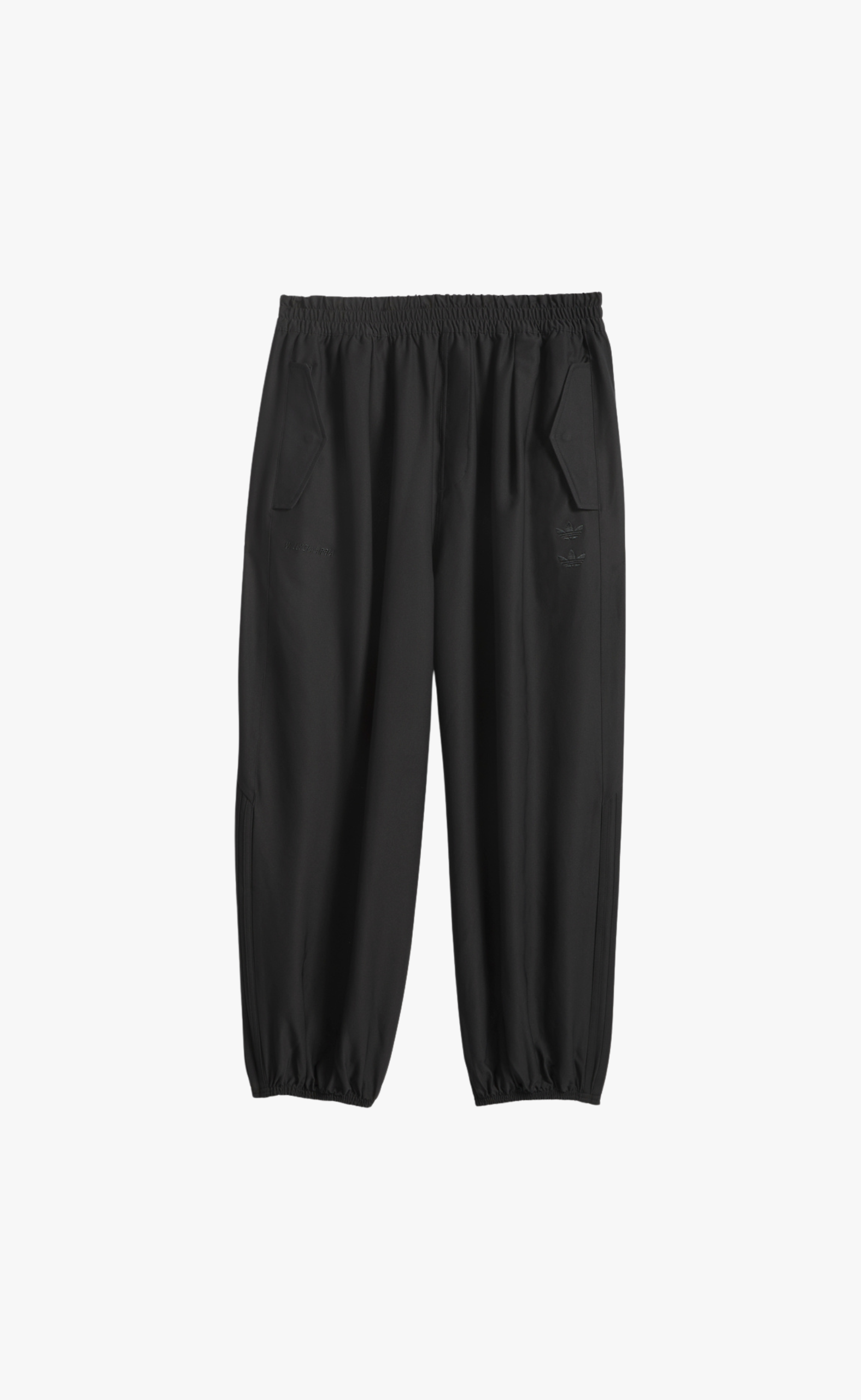 CHAVARRIA TWILL TRACK BLACK PANTS