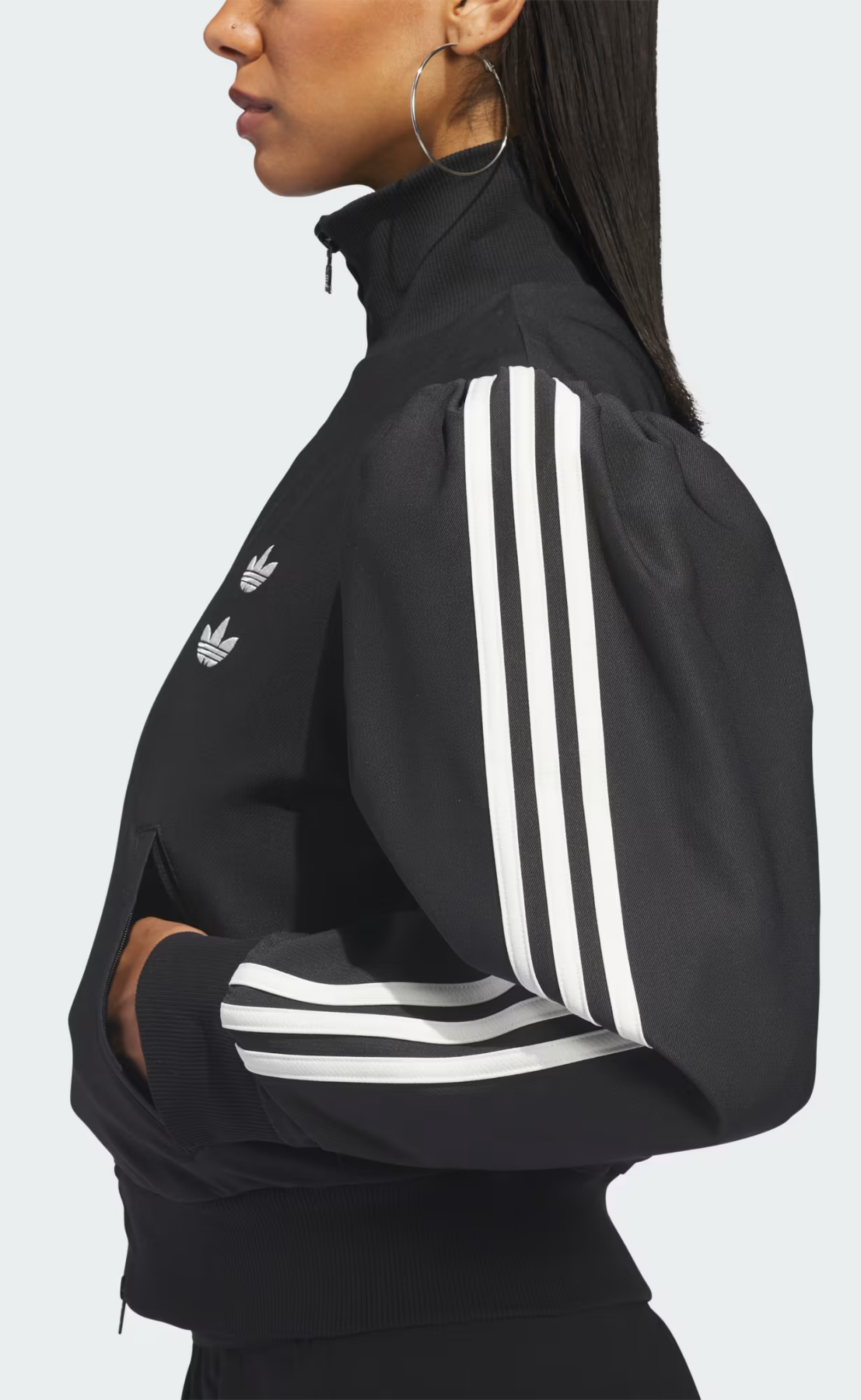 WC BLOUSE BLACK TRACK JACKET