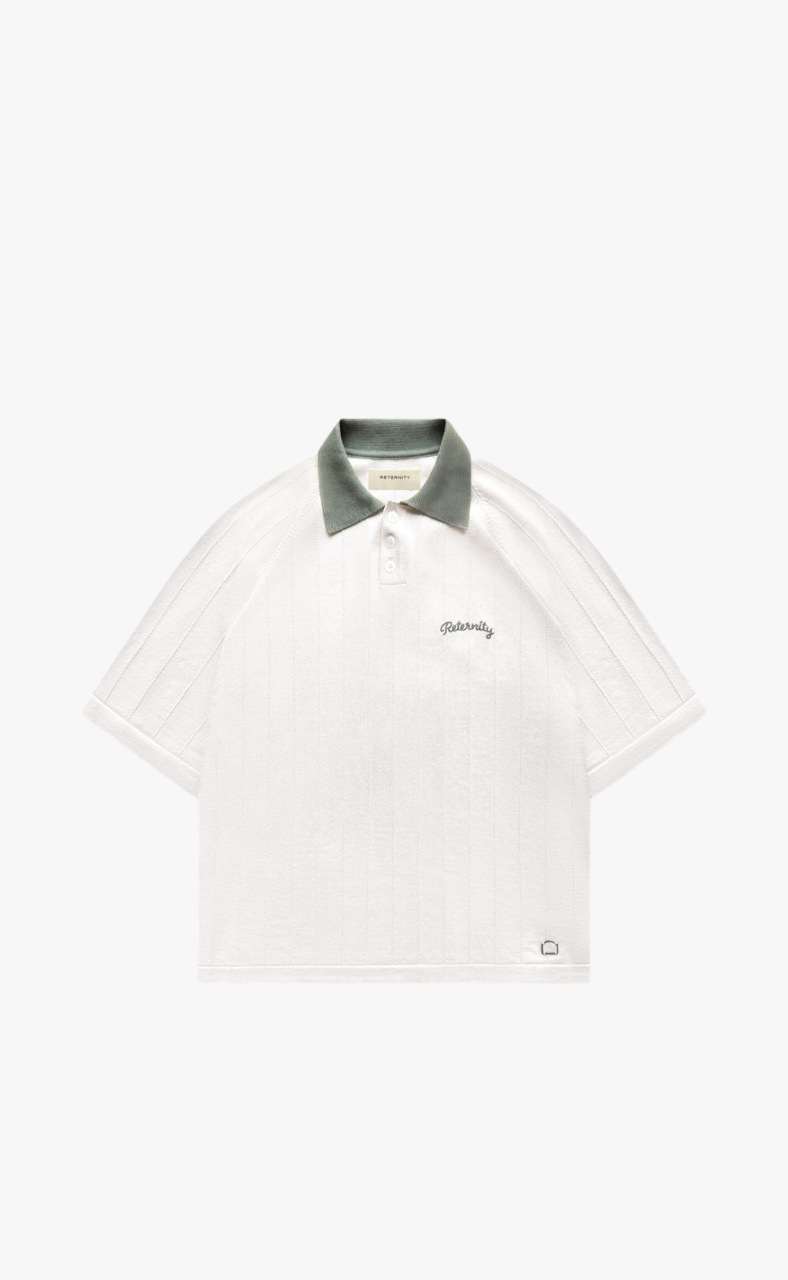 LE PROGRES KNIT POLO CREAM T-SHIRT