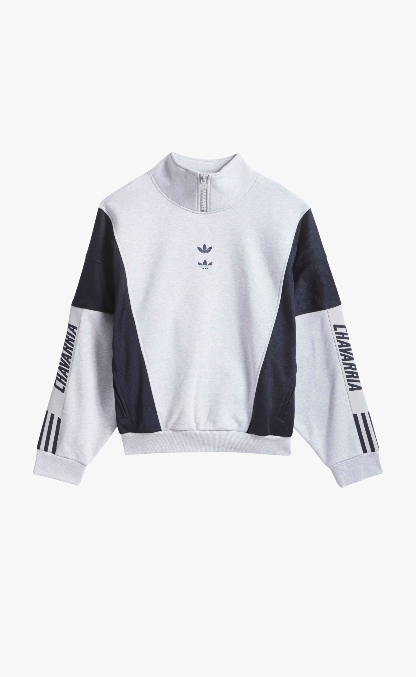 WC WATSONVILLE MOCKNECK LIGHT GREY SWEATER