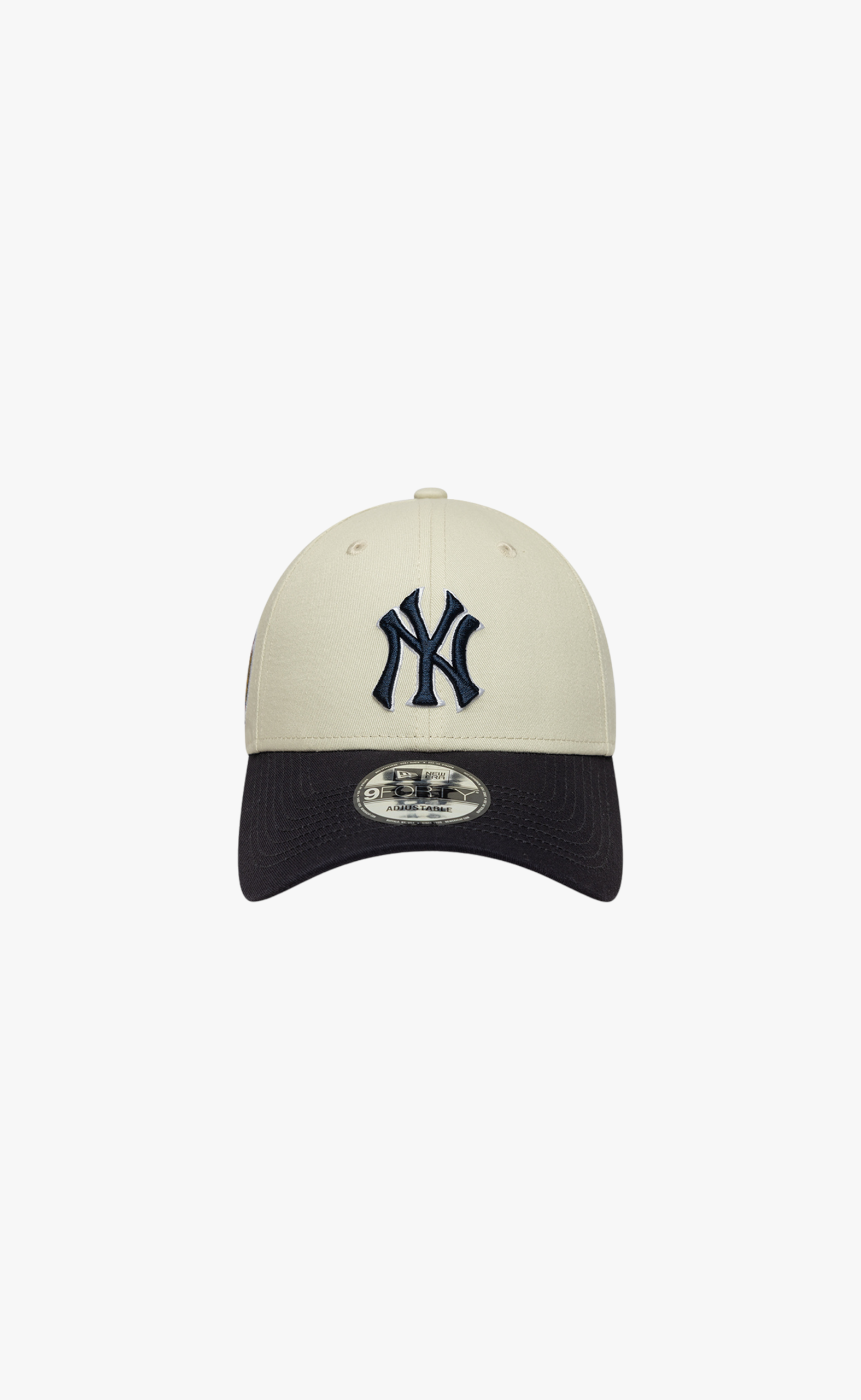 NEW YORK YANKEES WS PATCH 9FORTY CREAM NAVY HAT