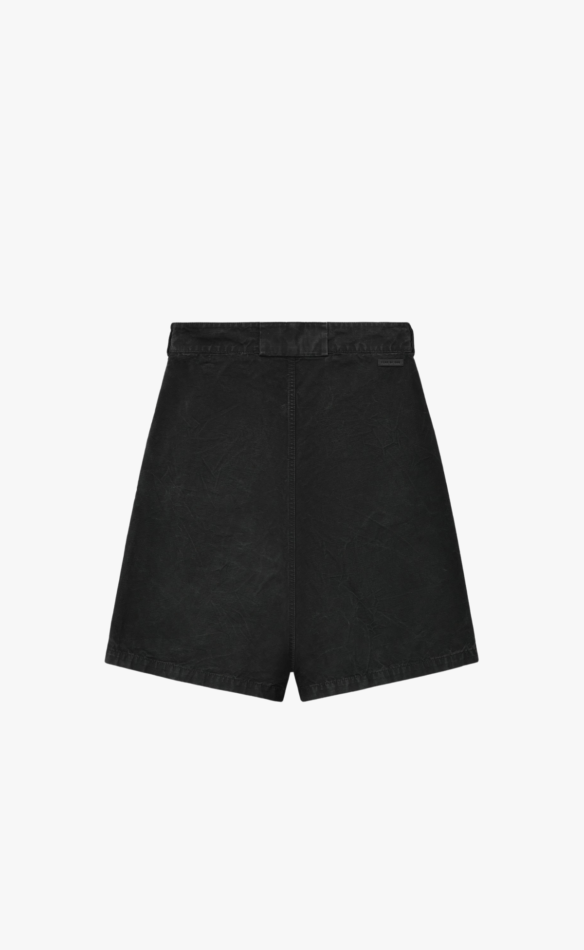 CANVAS UTILITY WASHED BLACK SHORTS