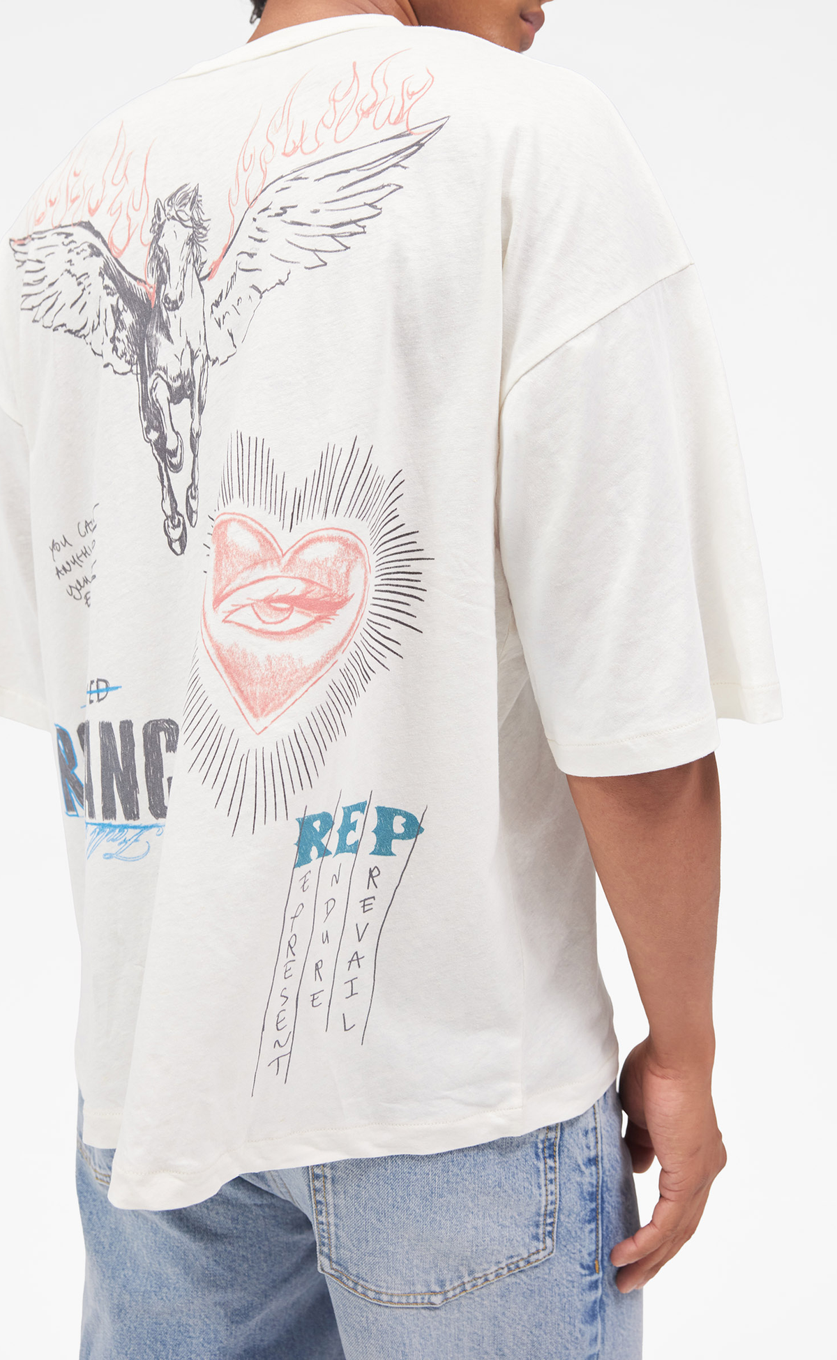 HEAVIER THAN THE HEAVENS ANTIQUE WHITE T-SHIRT