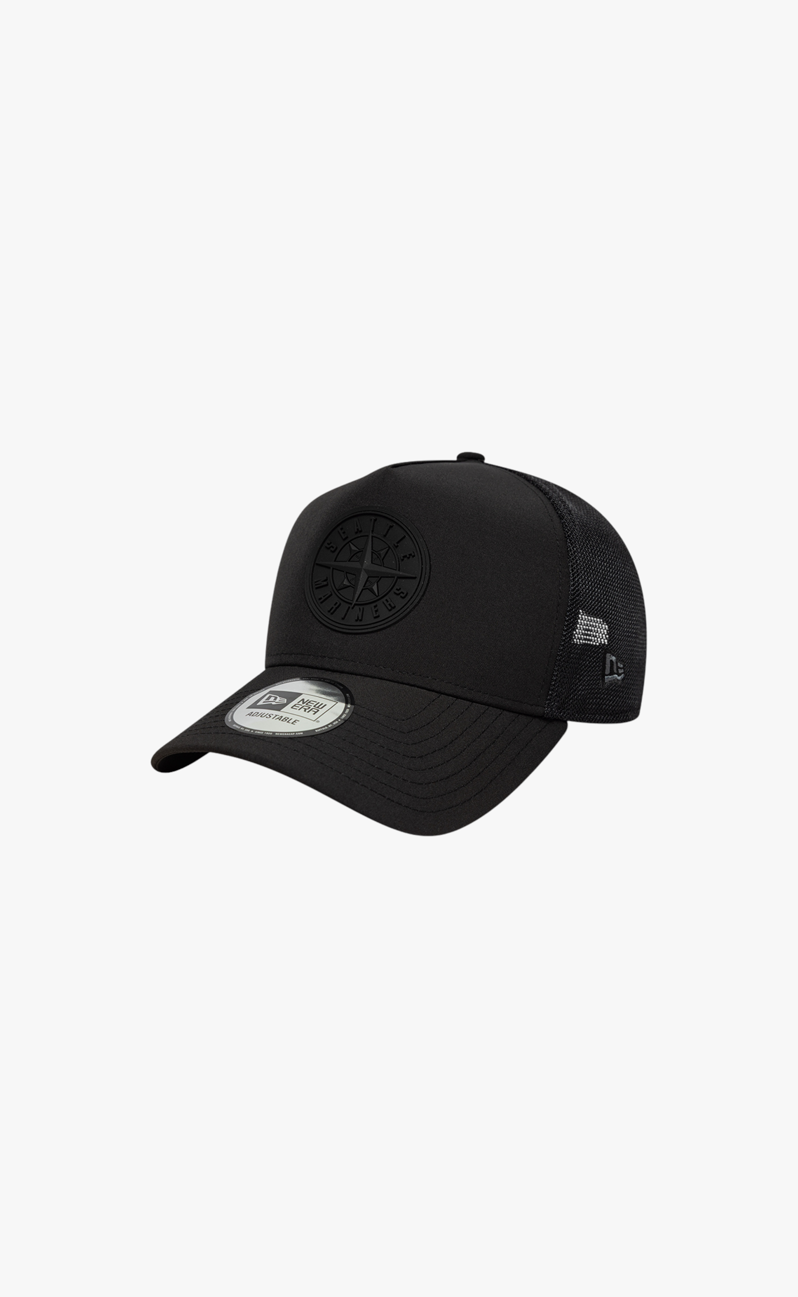 SEATTLE MARINERS MLB SPORT 9FORTY TRUCKER BLACK HAT