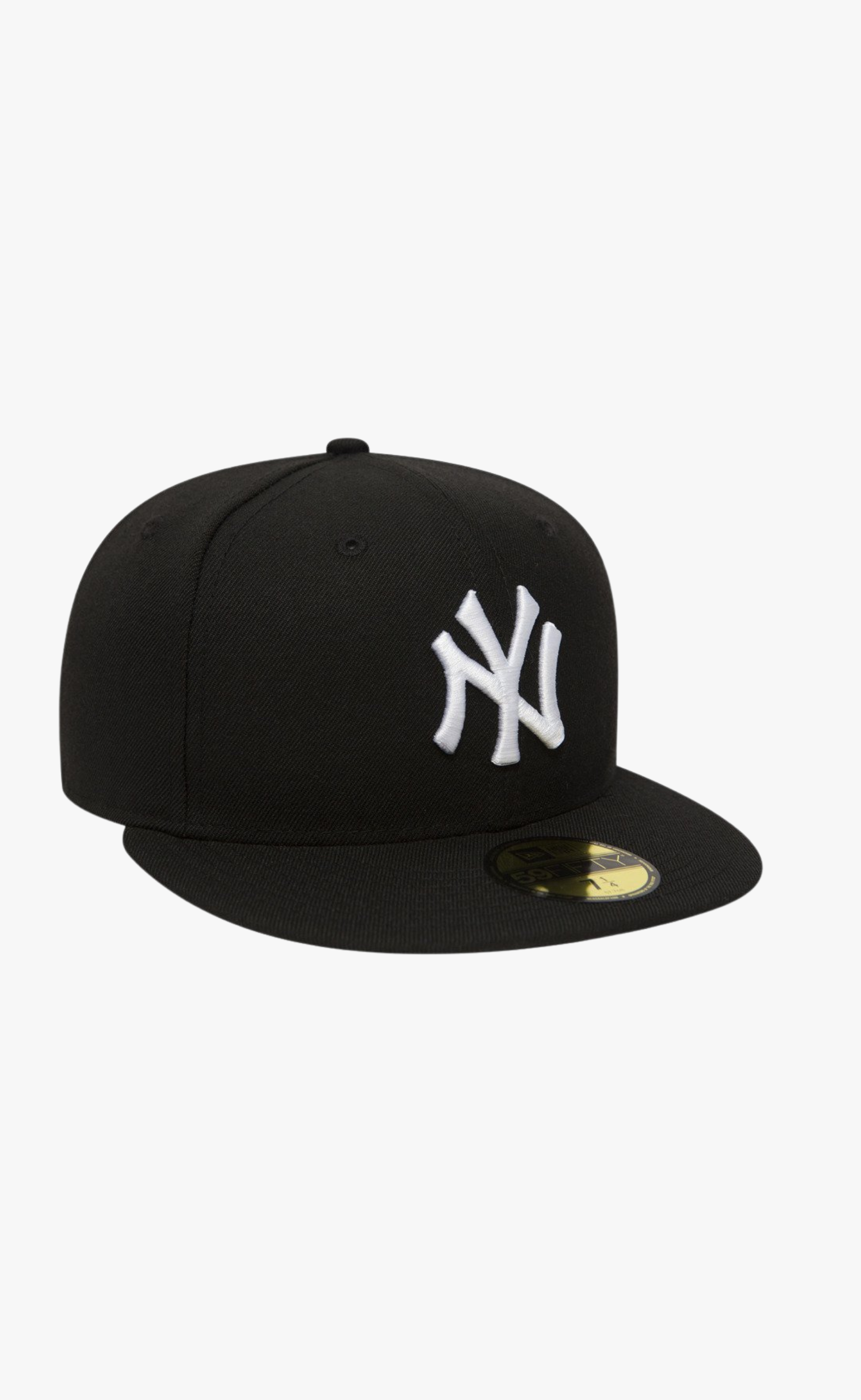 NEW YORK YANKEES LEAGUE ESSENTIAL 59FIFTY BLACK WHITE HAT