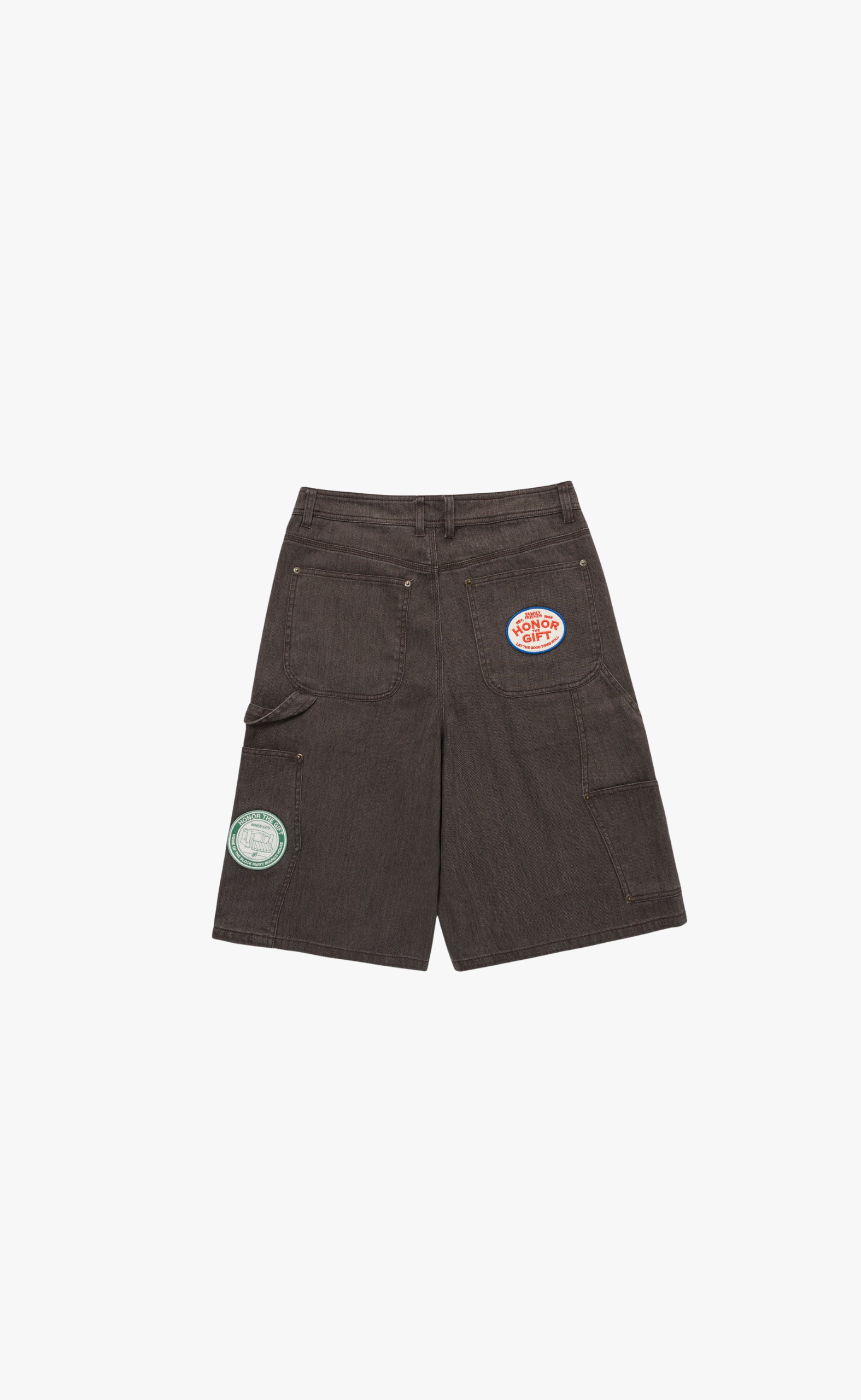 TWILL CARPENTER BLACK SHORTS