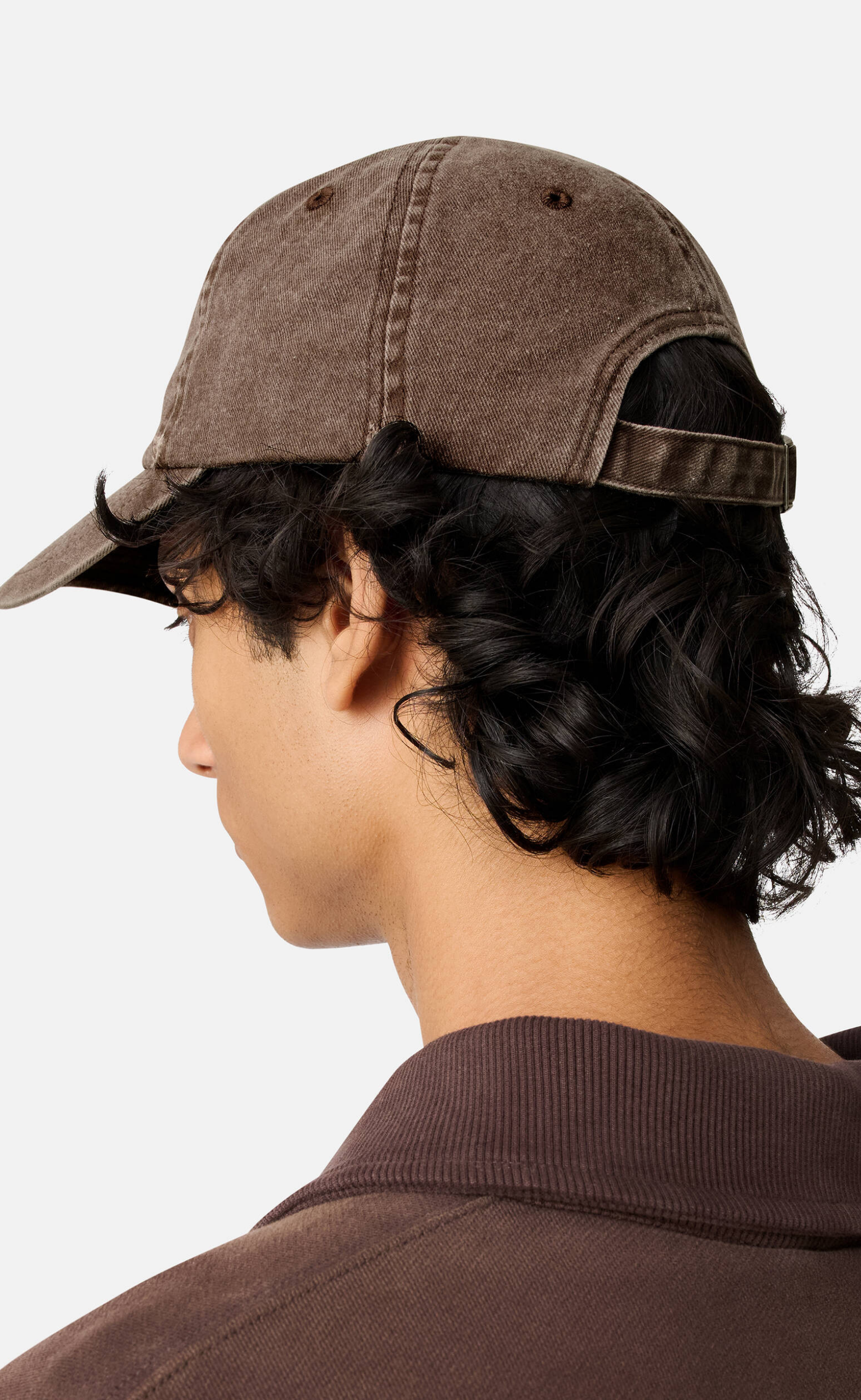 FLORAL WASHED BROWN HAT
