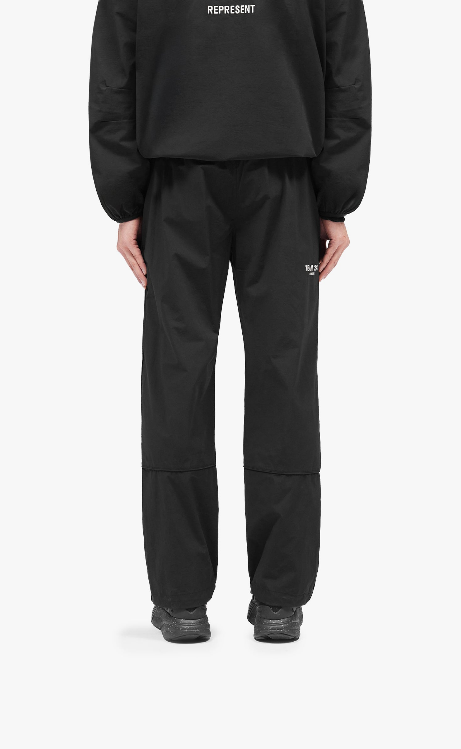 TEAM 247 STRAIGHT LEG TRACK JET BLACK PANTS