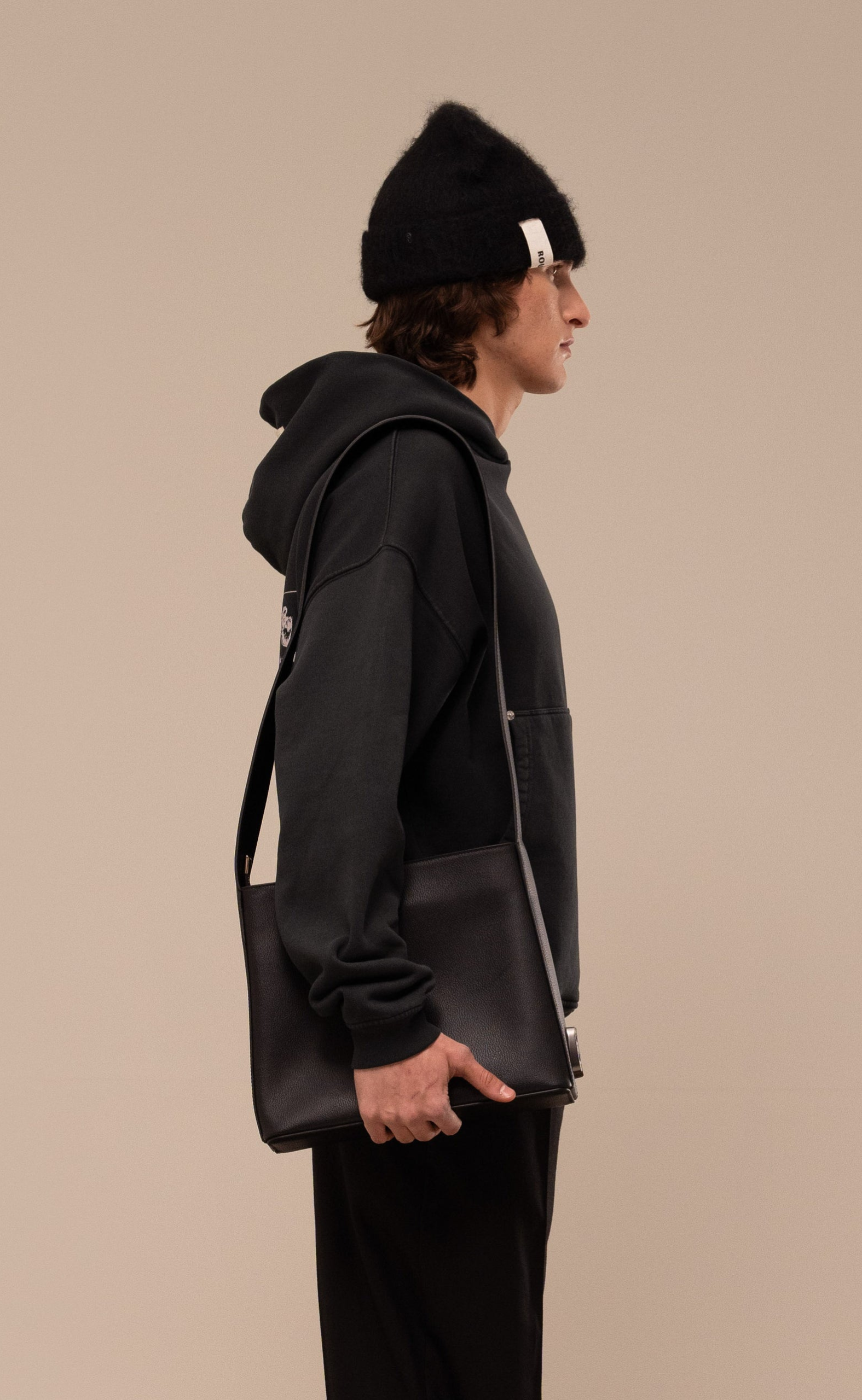 FIELDWORK BLACK WASHED HOODIE