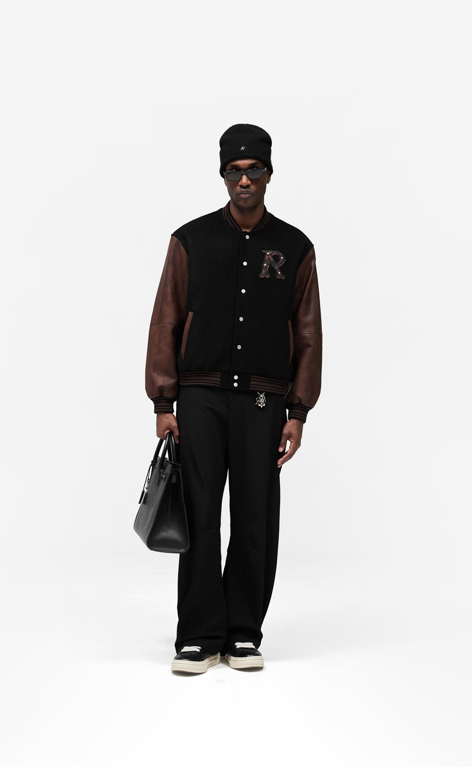 VARSITY JET BLACK JACKET