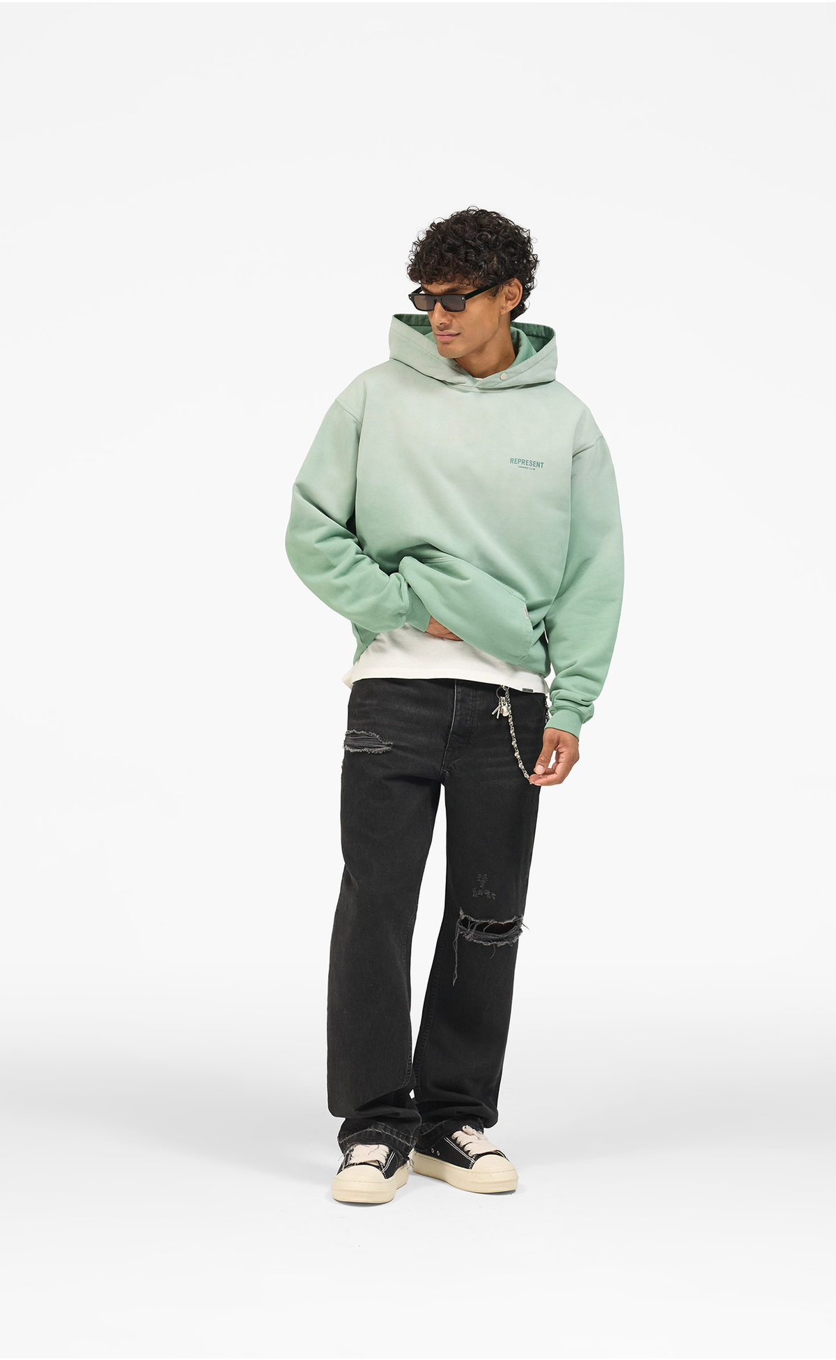 HEATON DENIM BLACK JEANS