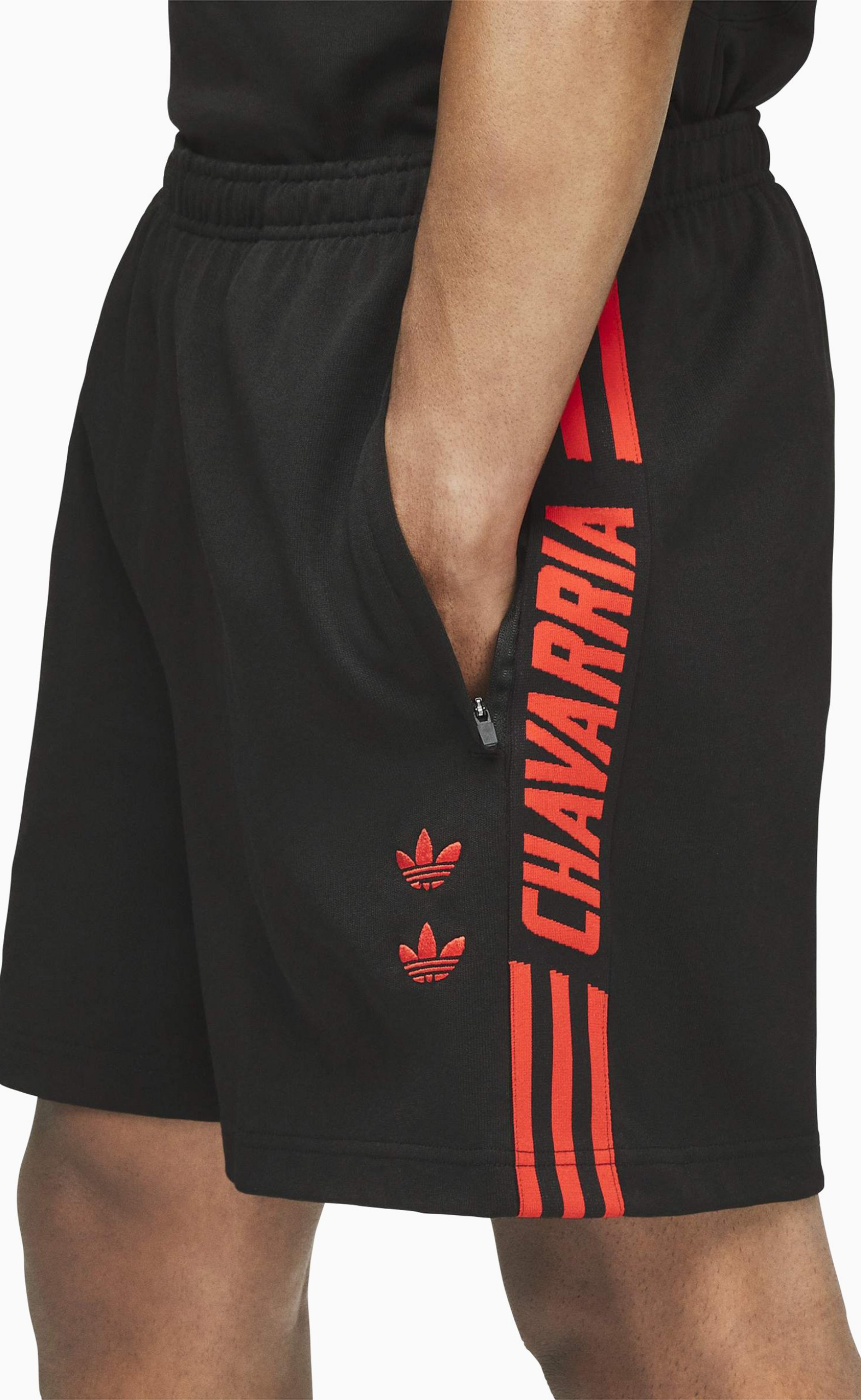 CHAVARRIA GYM BLACK RED SHORTS