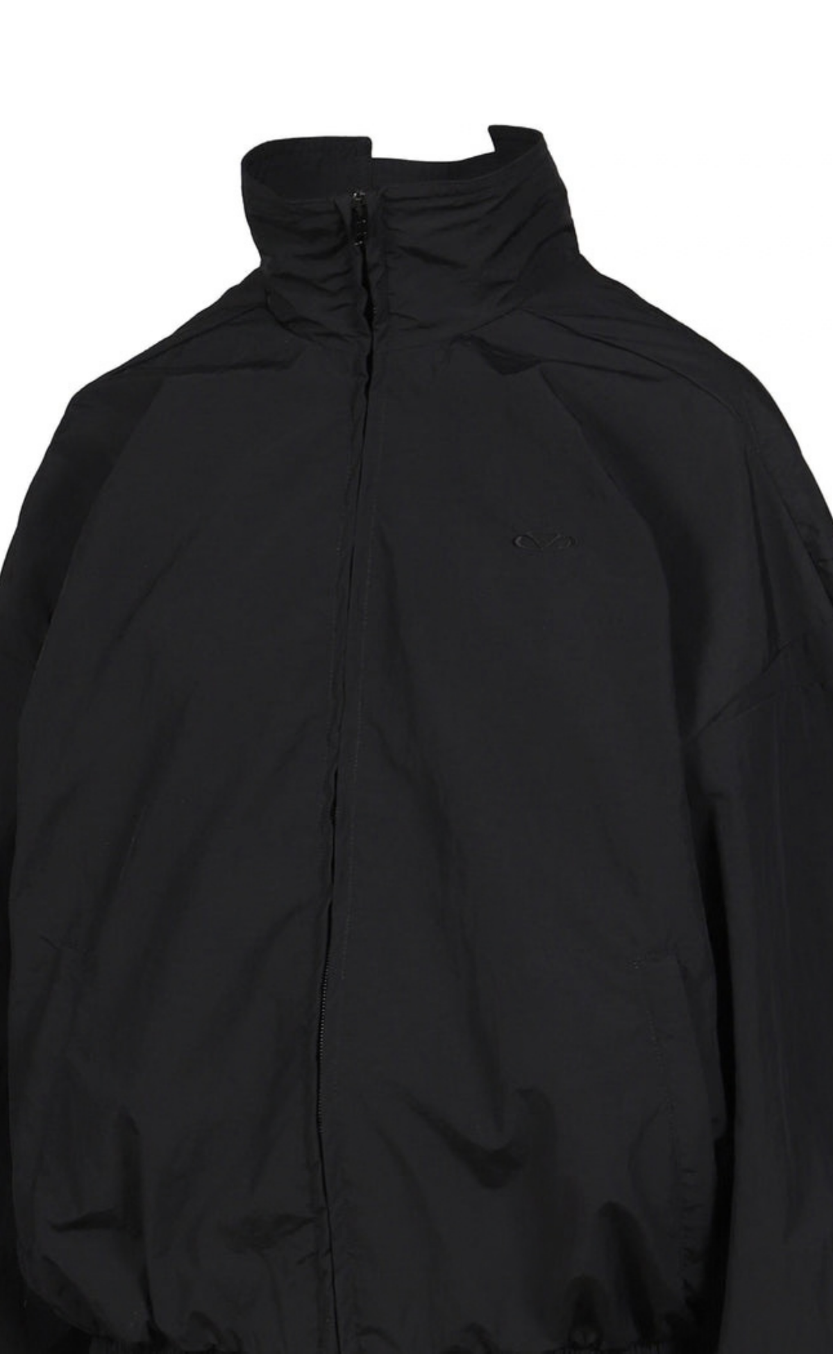 CUT-UP TRACKSUIT BLACK JACKET