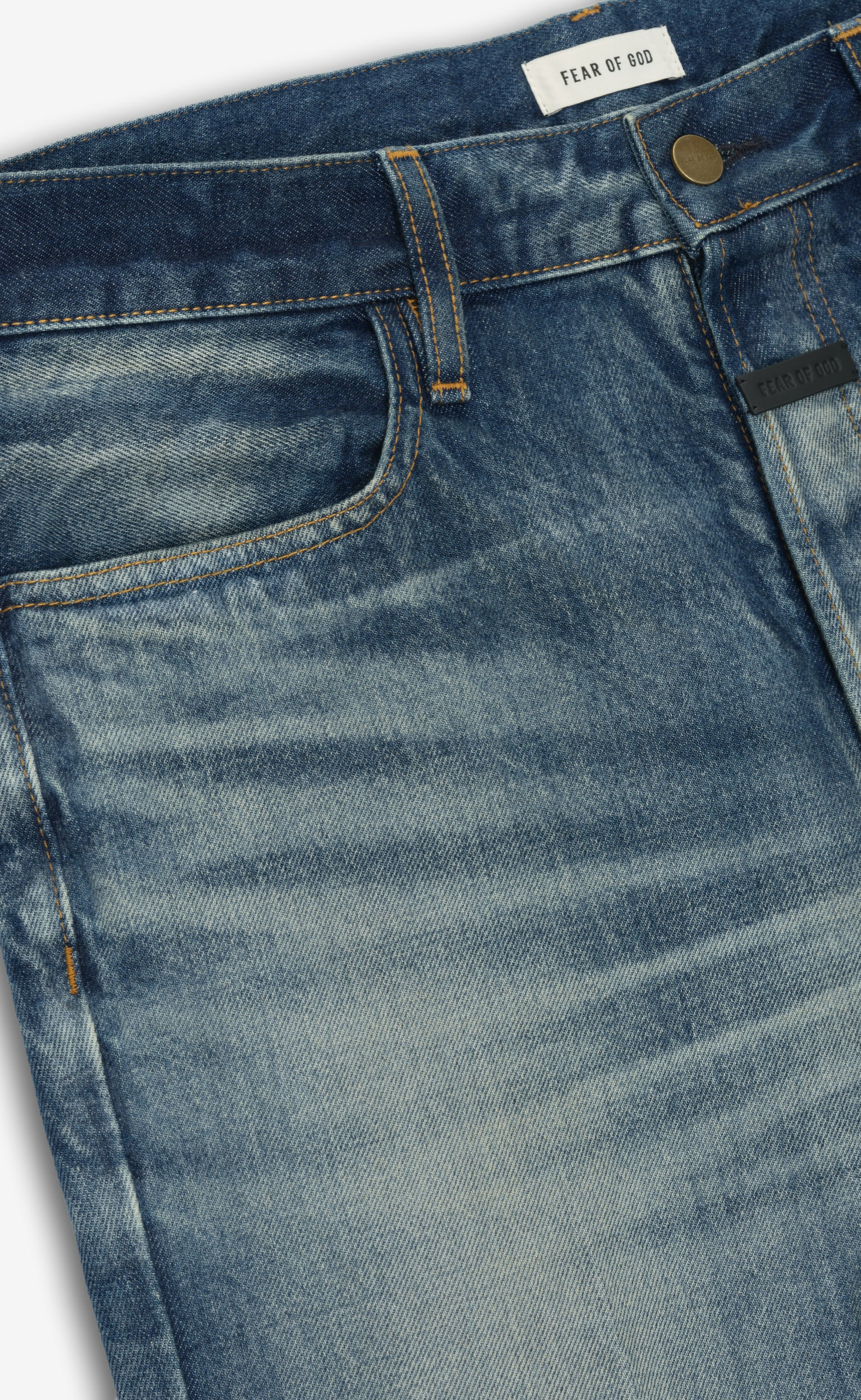 CLASSIC 5 POCKET RMID INDIGO JEANS