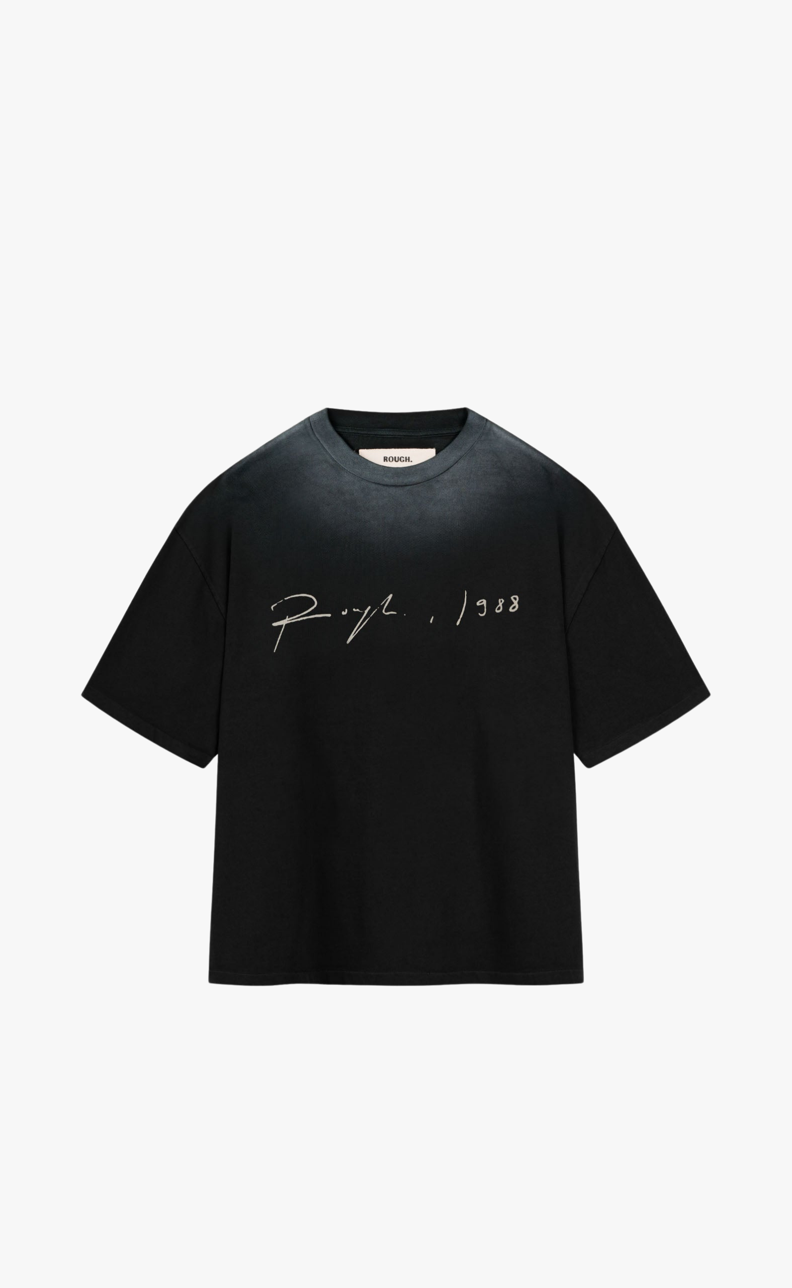 SIGNATURE BLACK WASHED T-SHIRT