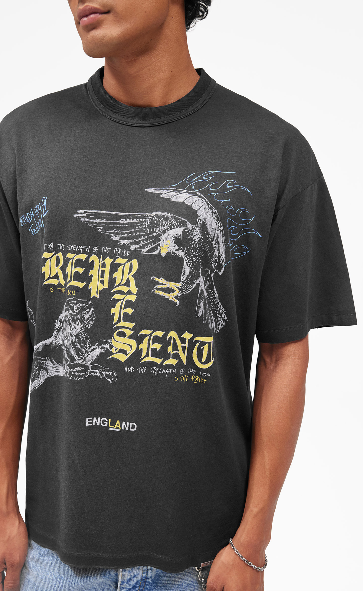 ENEMY WASHED BLACK T-SHIRT