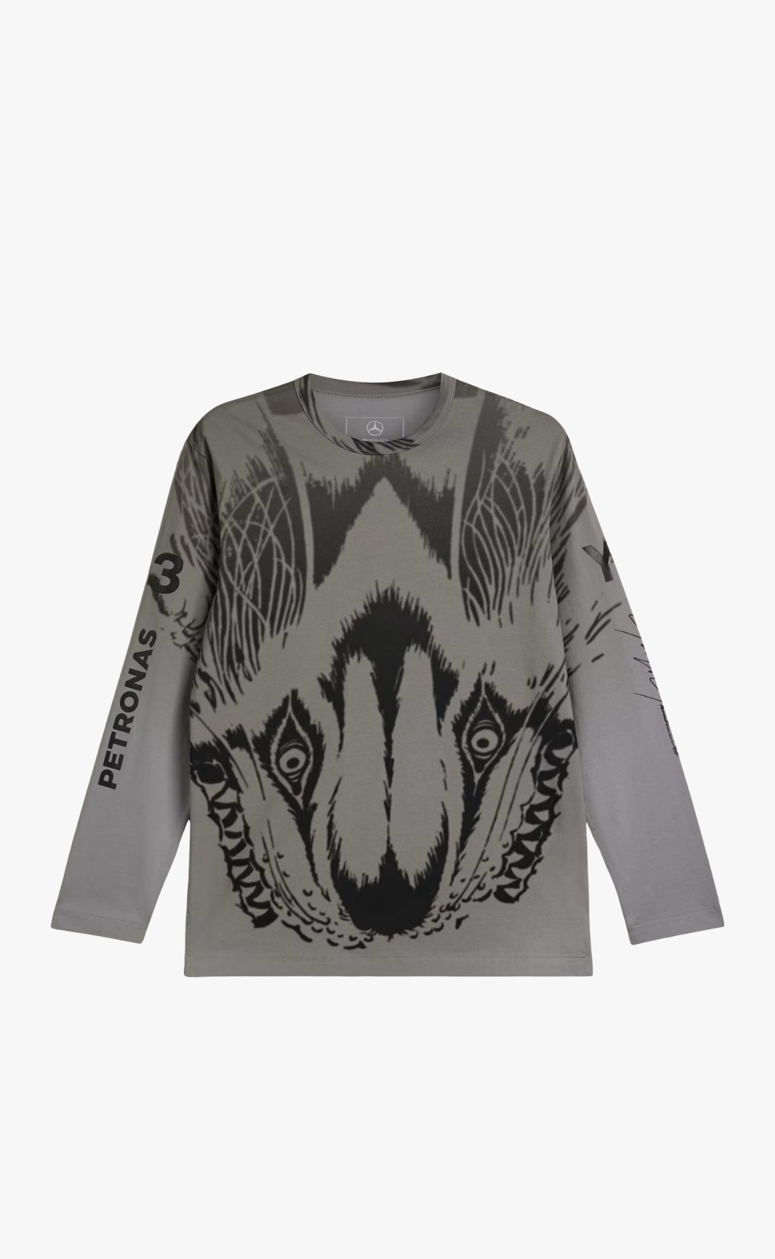 F1 MERCEDES WOLF BLACK GREY LONGSLEEVE