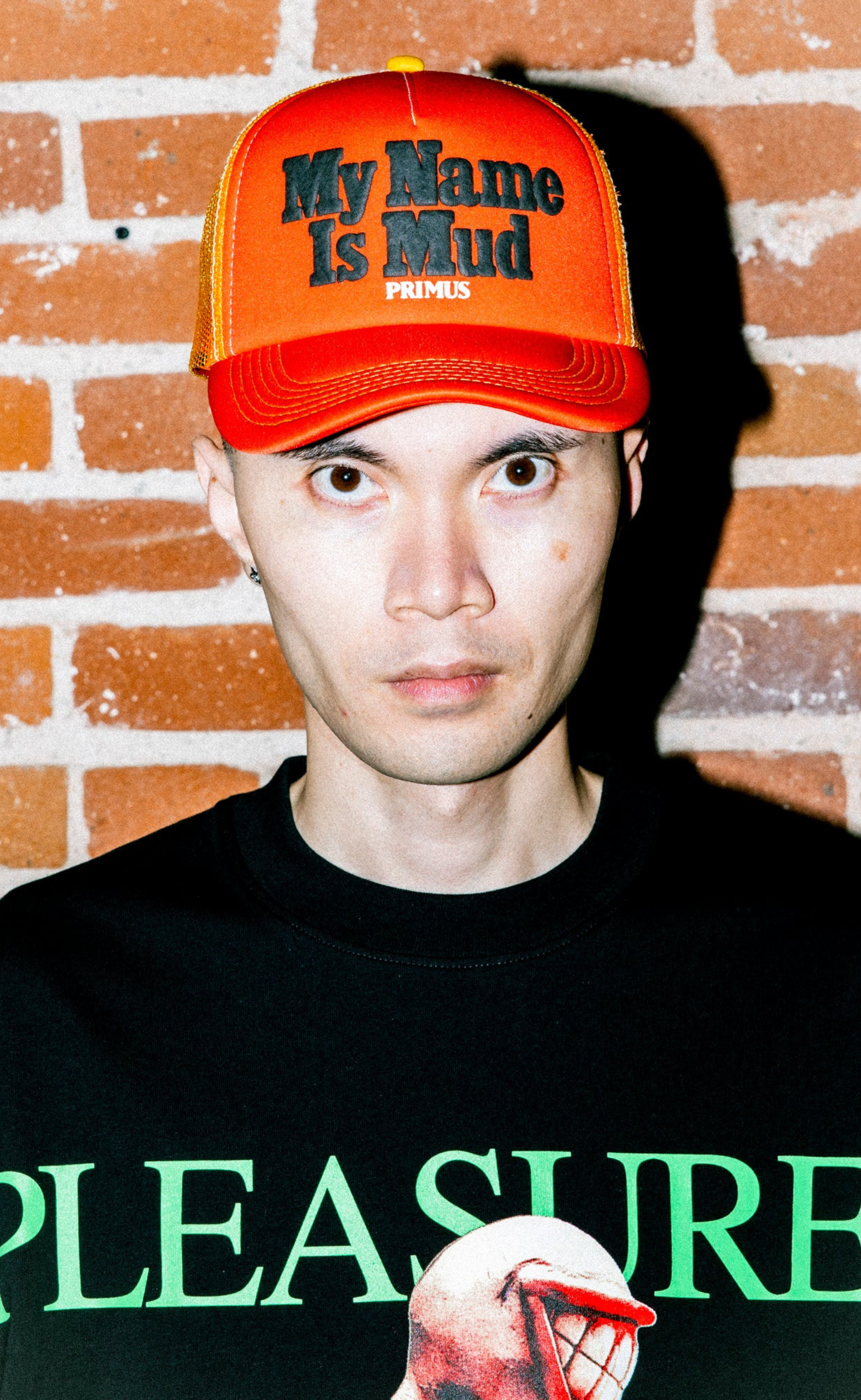 MUD TRUCKER ORANGE HAT