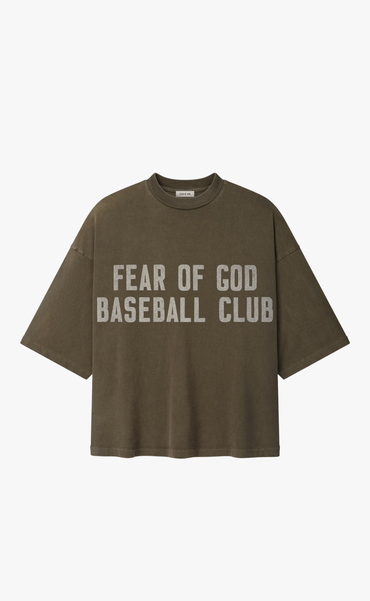 BASEBALL CLUB FADED BROWN T-SHIRT
