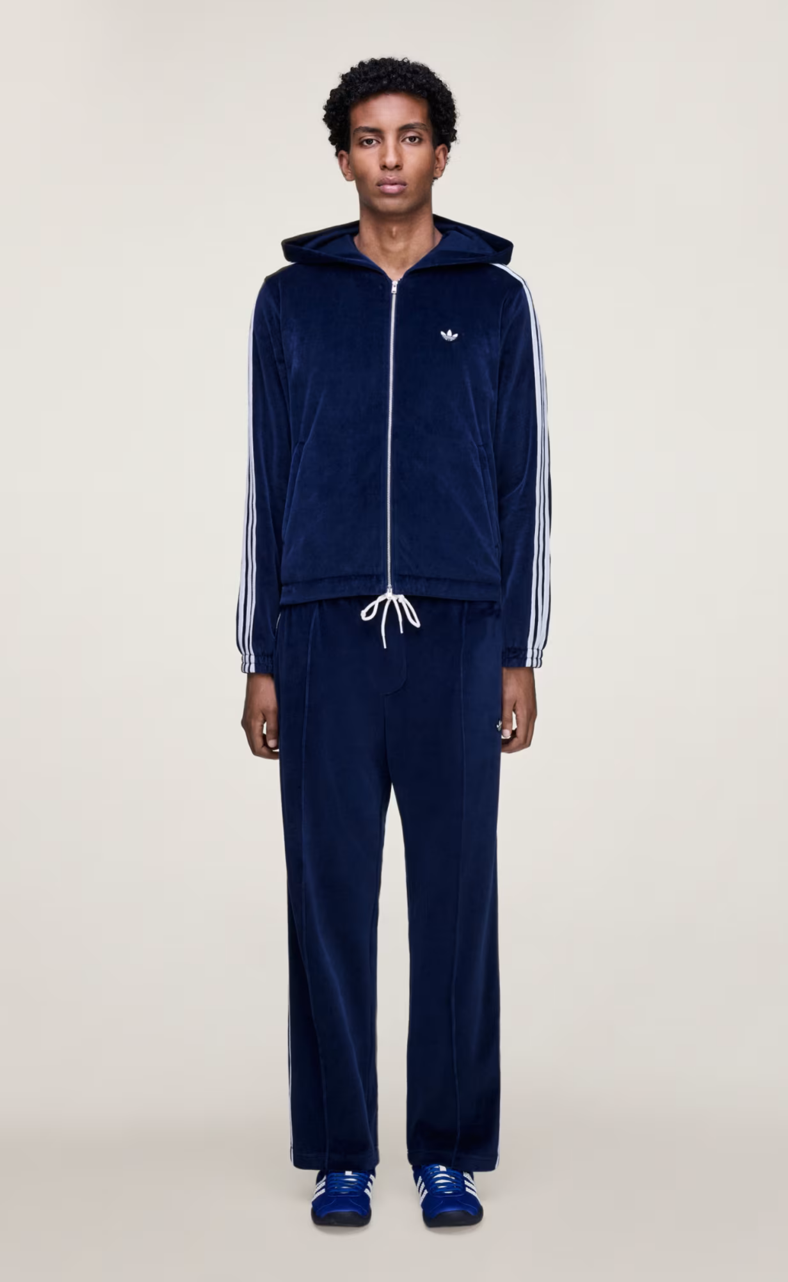 WB VELOUR COLLEGIATE NAVY PANTS