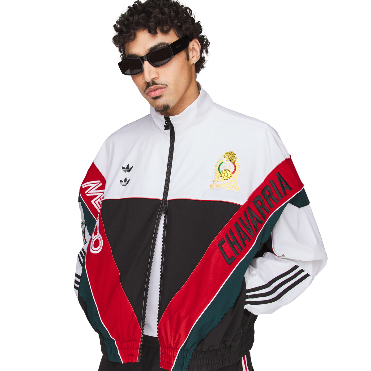 CHAVARRIA CDM WOVEN TRACK WHITE BLACK JACKET