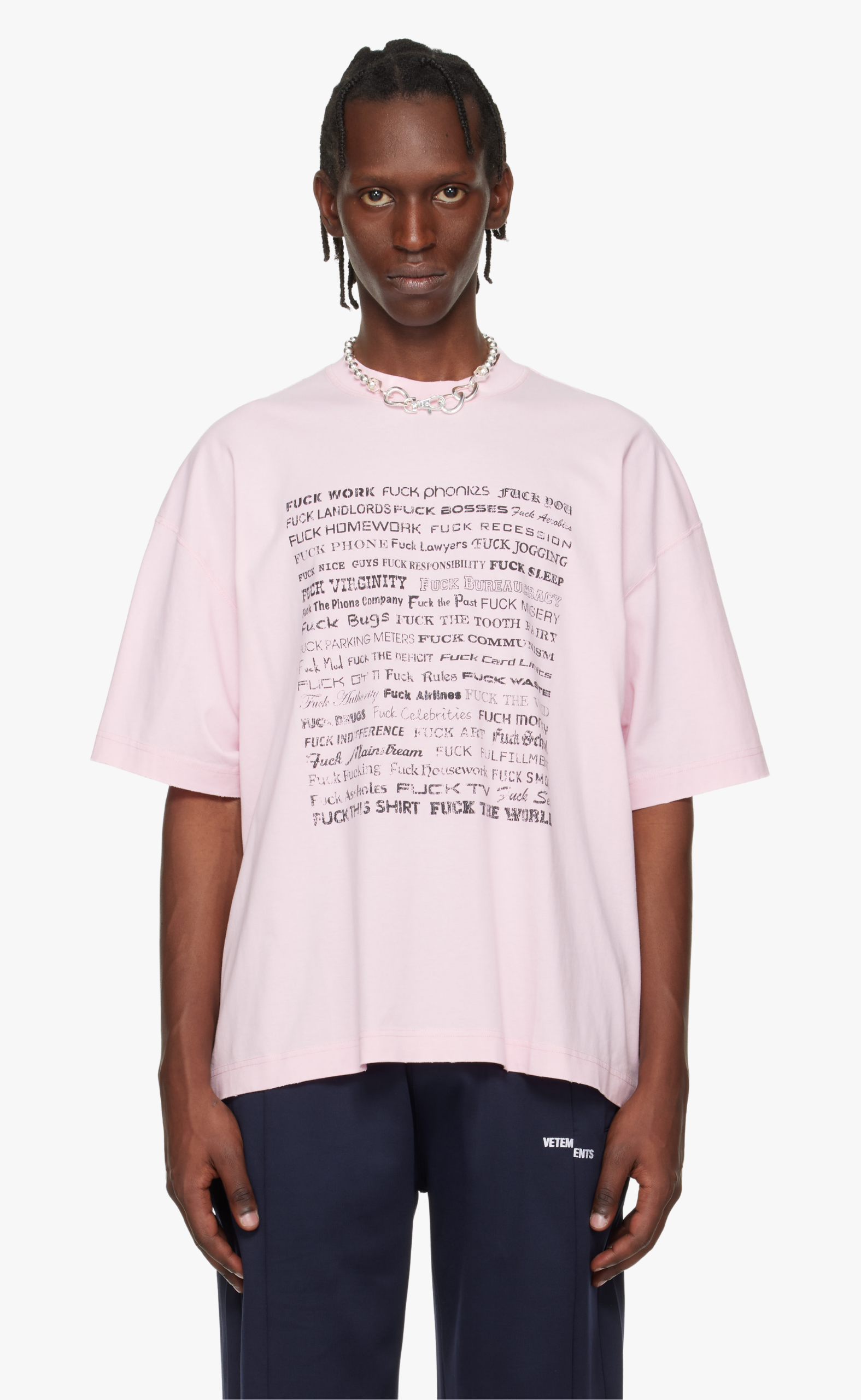 FUCK EVERYTHING PINK T-SHIRT