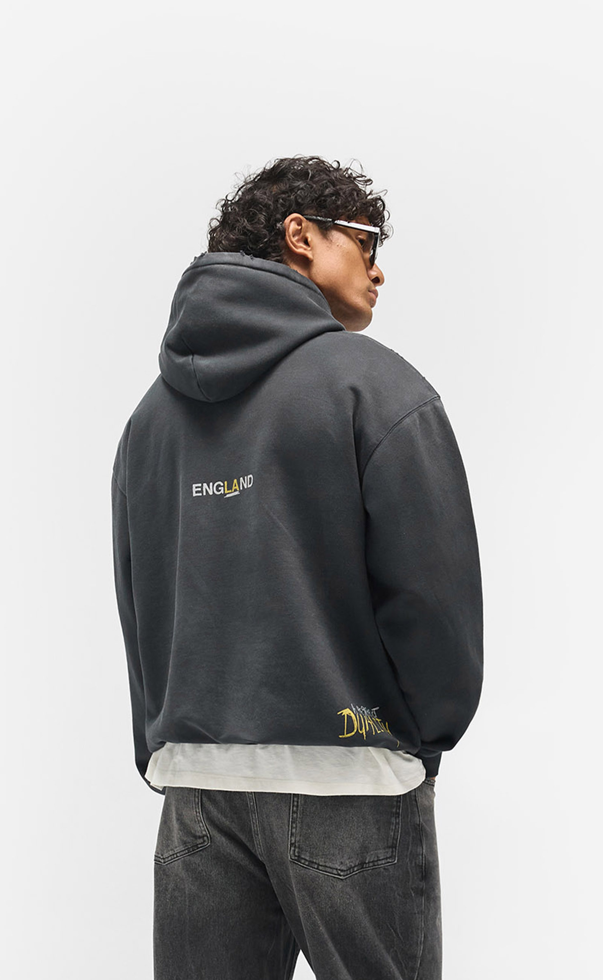 ENEMY WASHED BLACK HOODIE