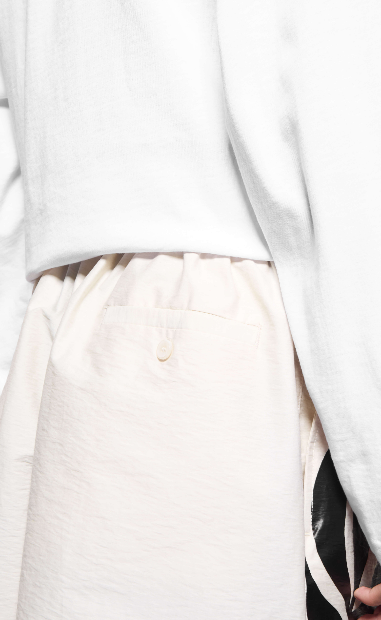 BOTANICAL PRINT WIDE LEG BONE SHORTS