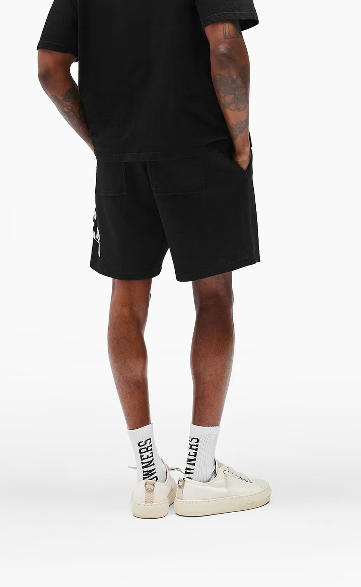 OWNERS MESH JET BLACK SHORTS
