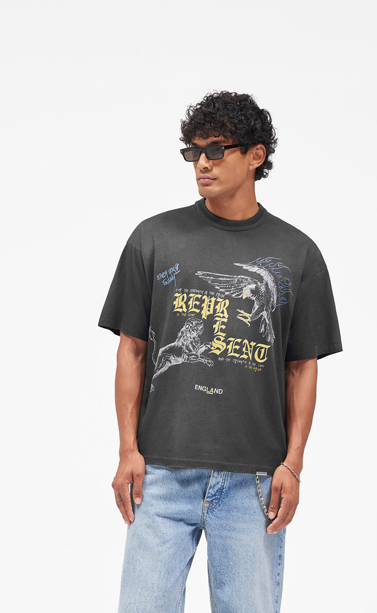 ENEMY WASHED BLACK T-SHIRT