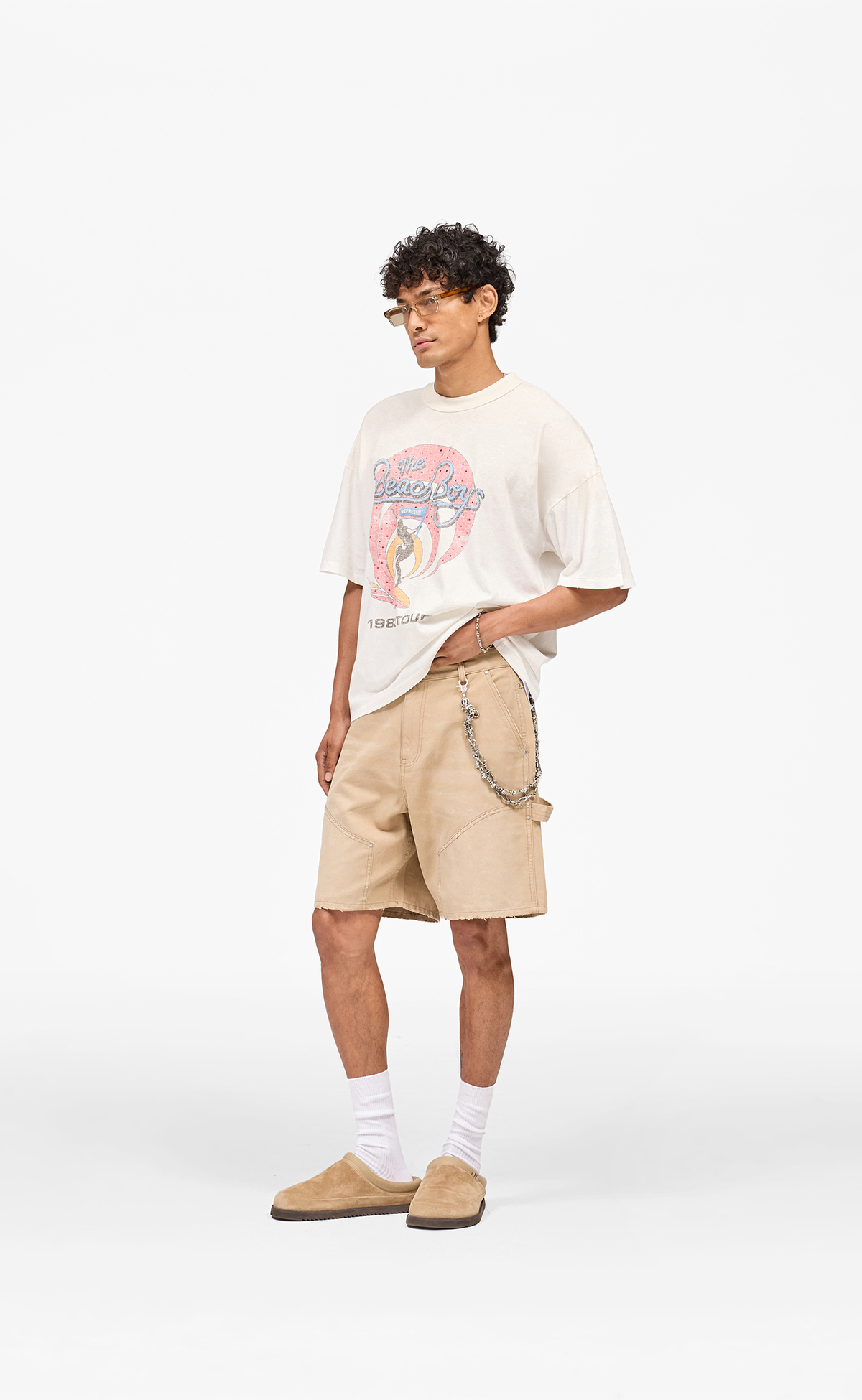 BEACH BOYS X REPRESENT TOUR WASHED ECRU T-SHIRT