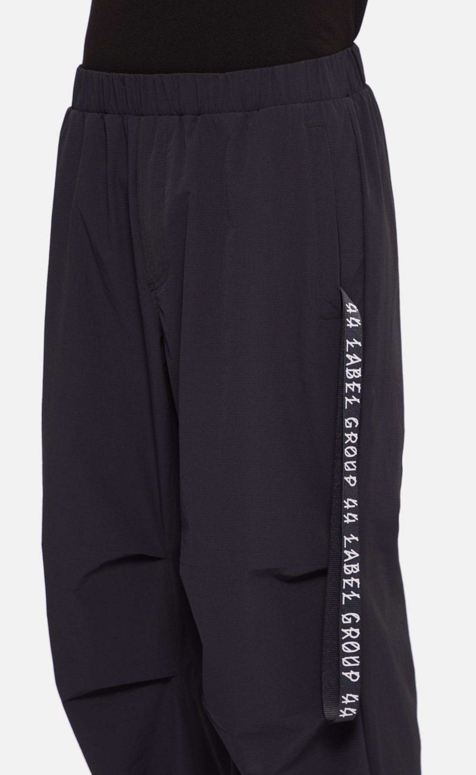 ID DRAWSTRING BLACK PANTS