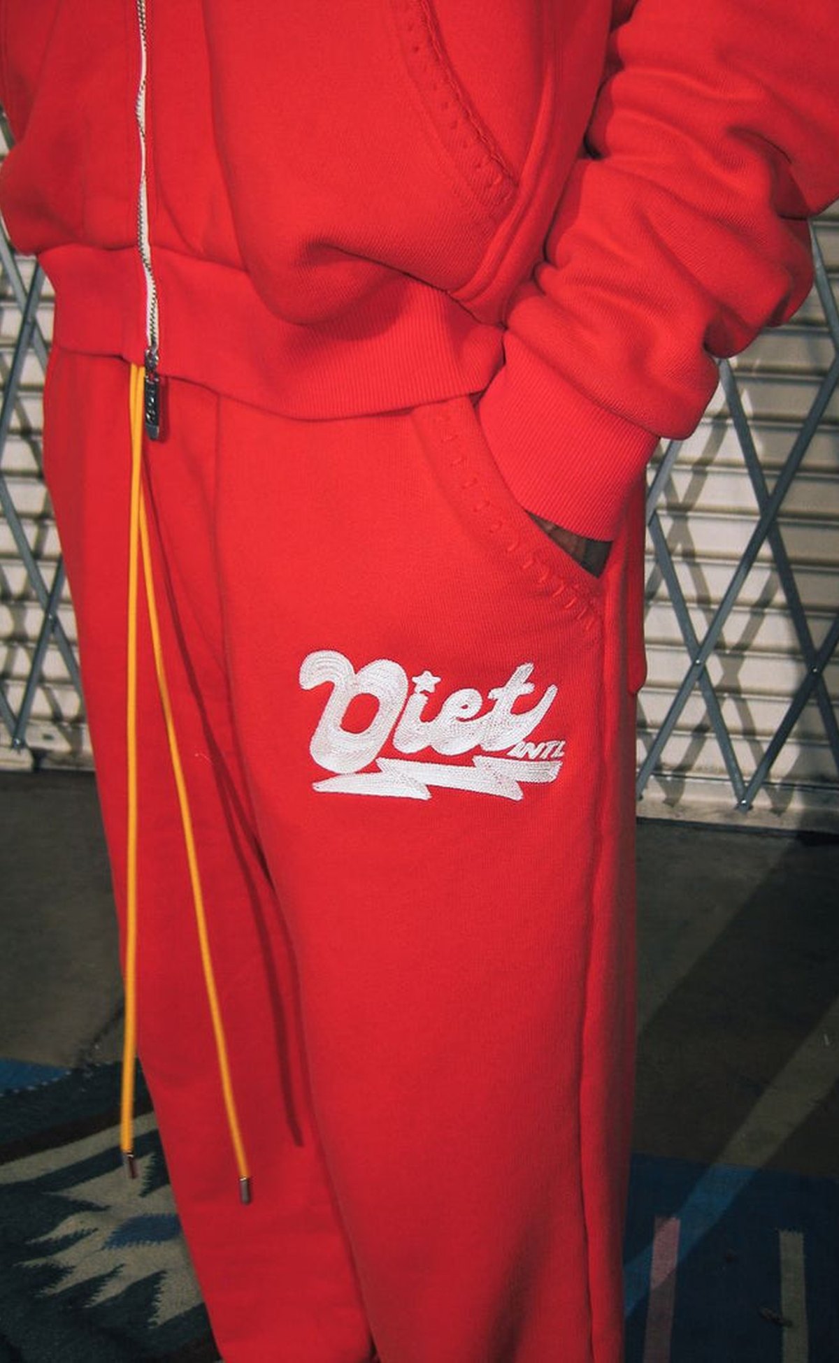 BOLT RED SWEATPANTS