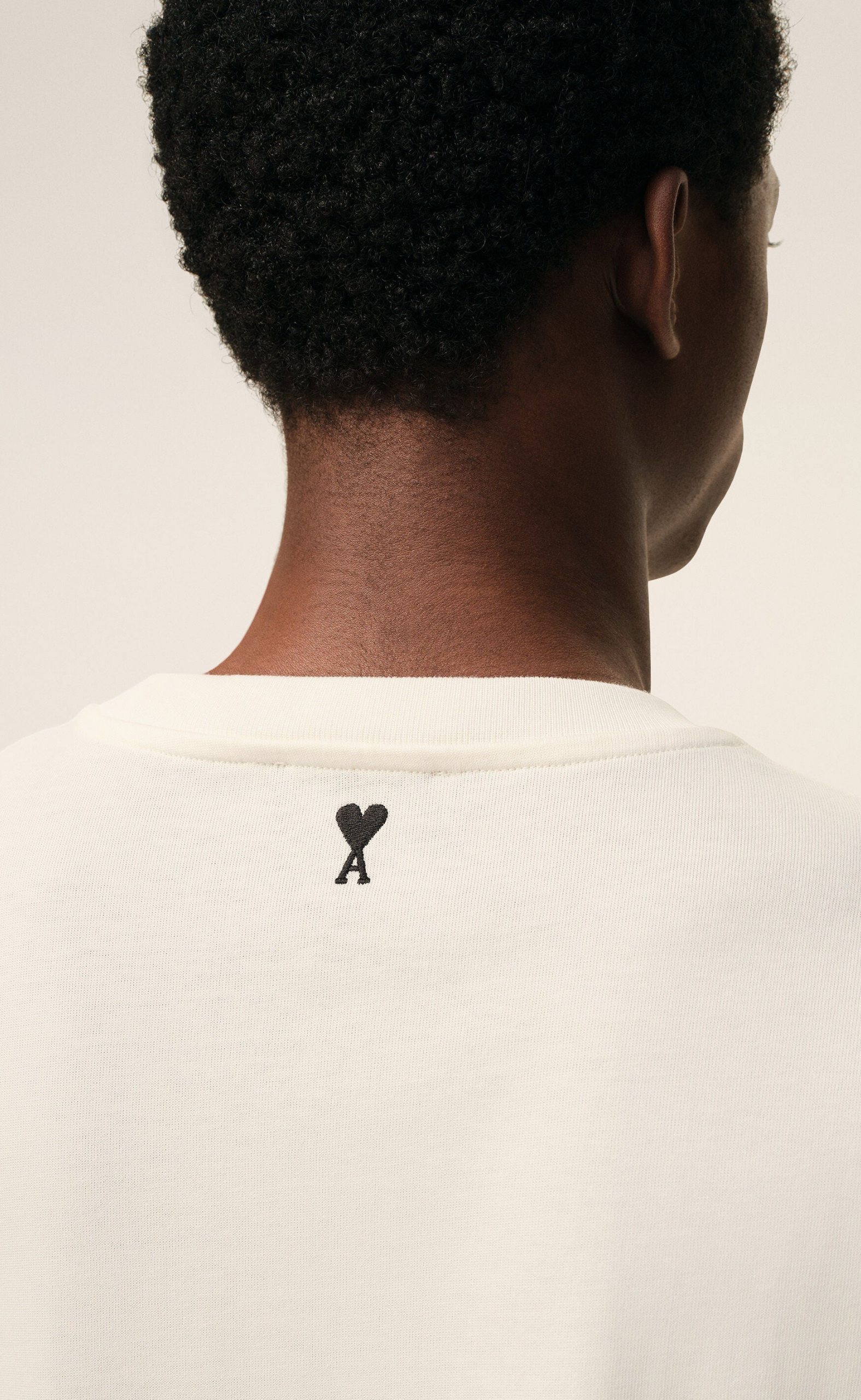 AMI PARIS HERITAGE PRINT WHITE T-SHIRT