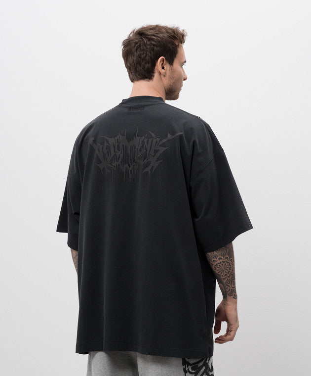 DRIP METAL OVERSIZED BLACK T-SHIRT