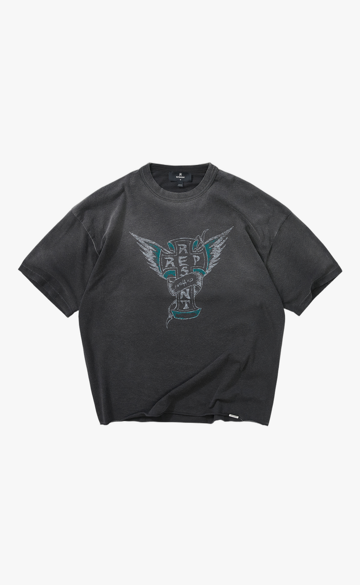 WESTSIDE STAINED BLACK T-SHIRT