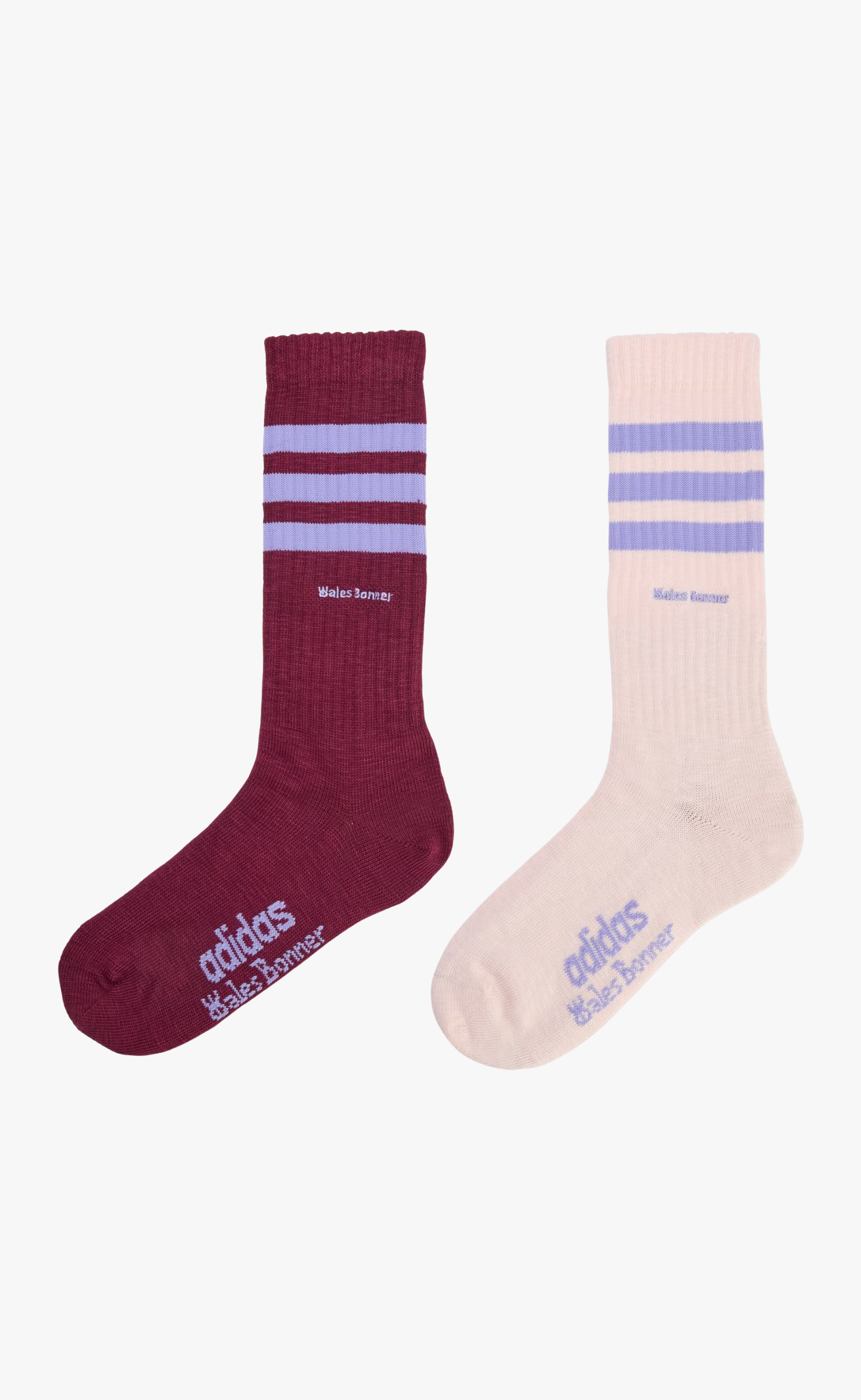 WB 3-STRIPES MAROON SOCKS