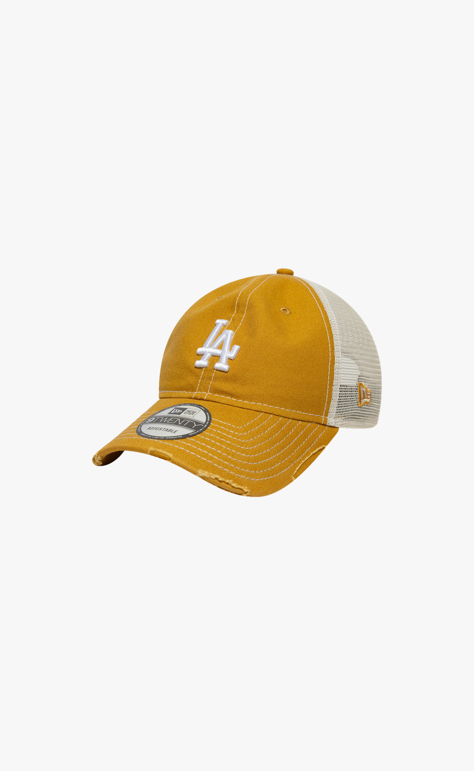 LOS ANGELES DODGERS COTTON CANV 9TWENTY TRUCKER YELLOW WHITE HAT