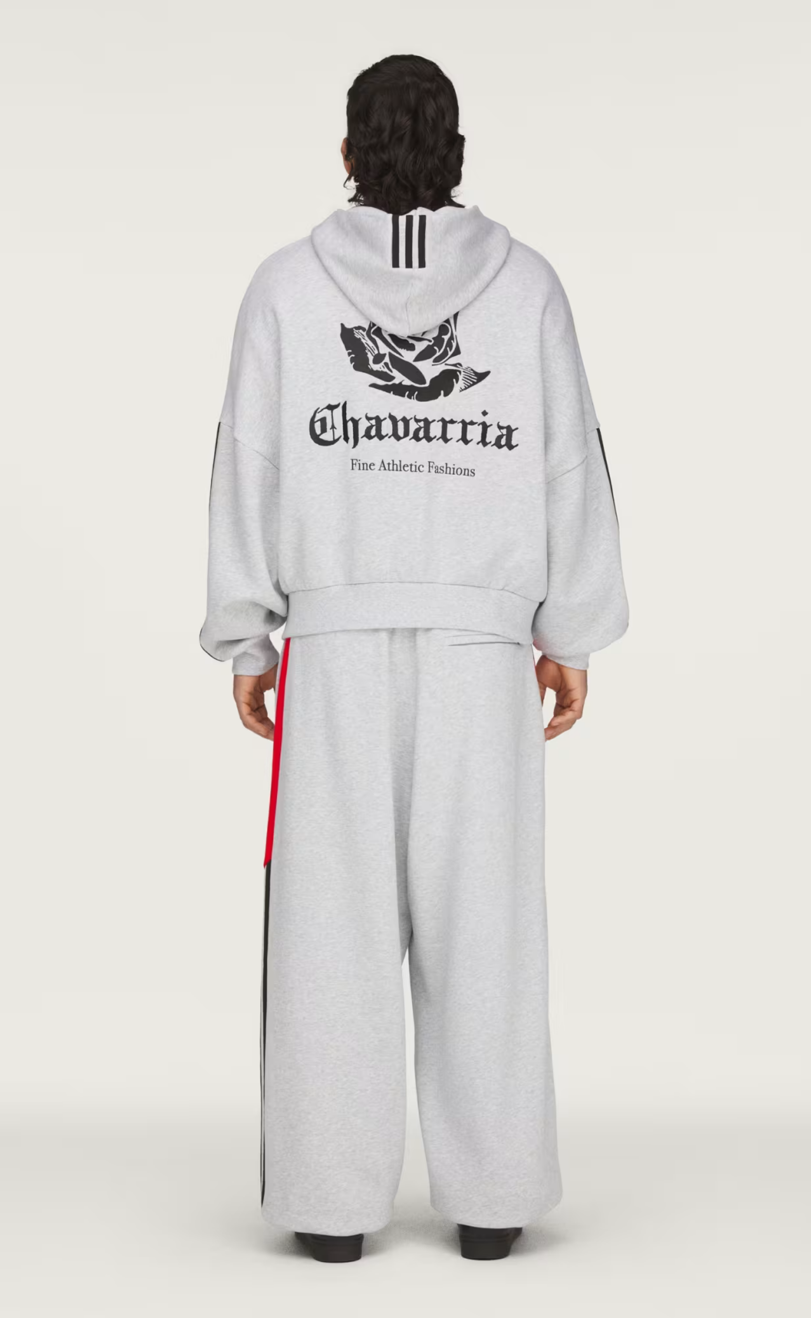 WC LOHO GREY ZIP HOODIE