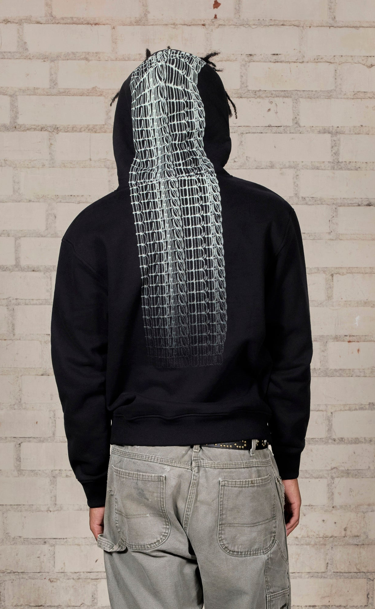 BLURRED BLACK HOODIE