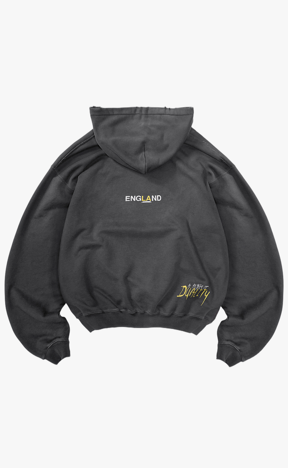 ENEMY WASHED BLACK HOODIE