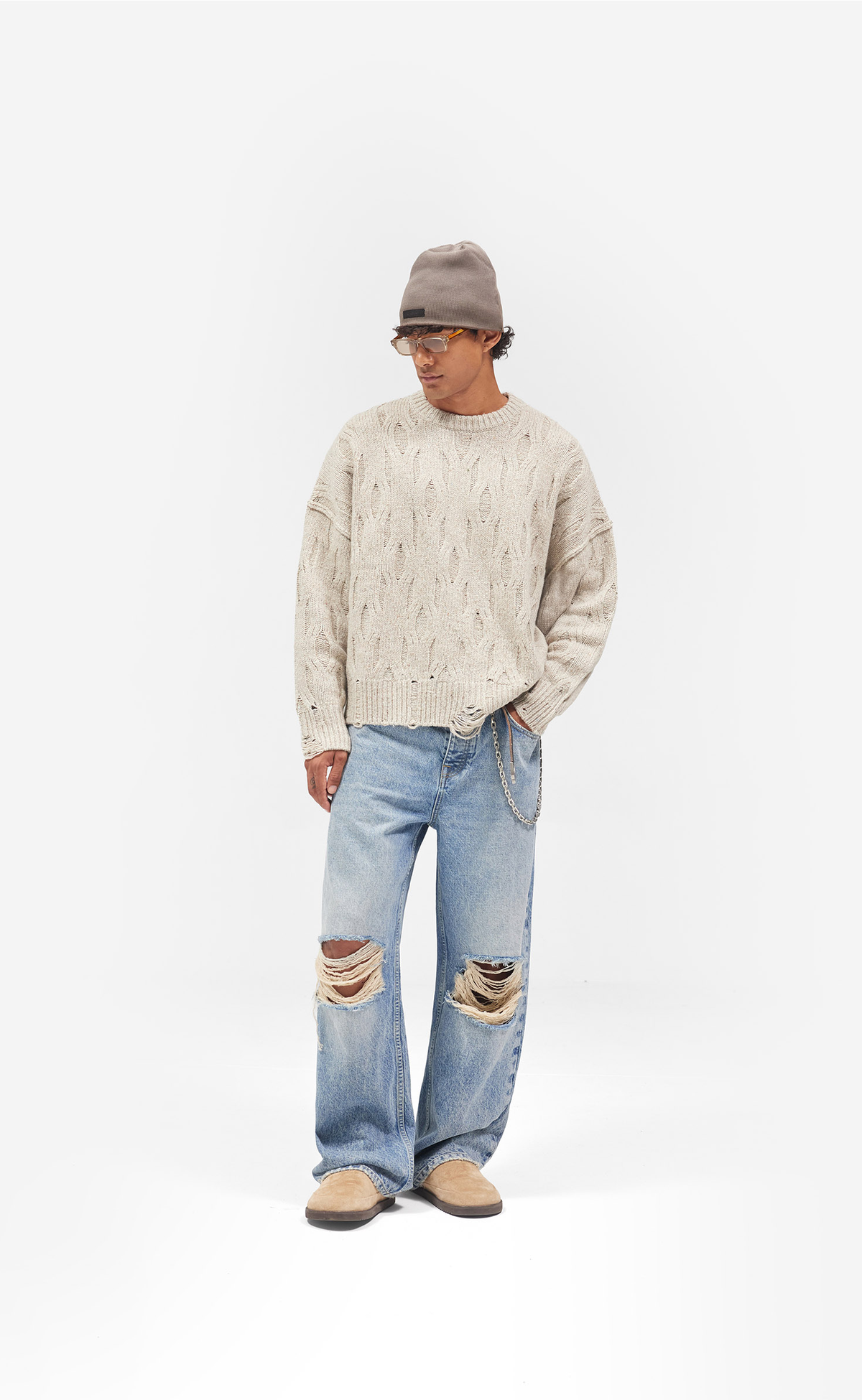 R3 BAGGY MOSS BLUE JEANS