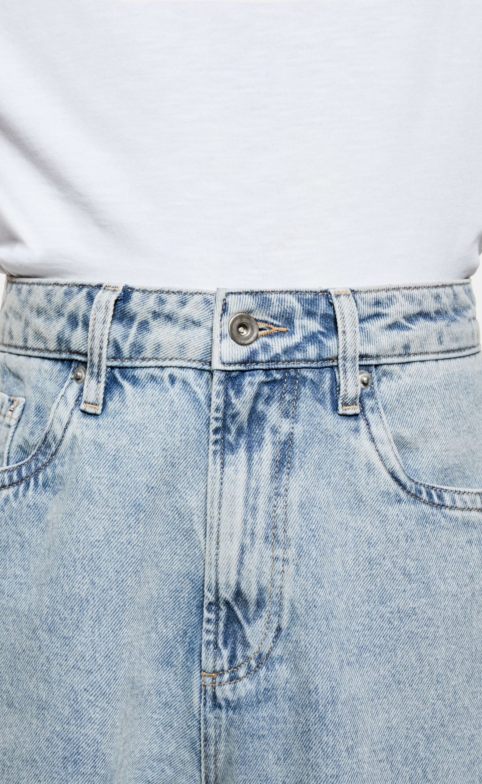 DENIM CLASSIC BLEACH WASH JEANS