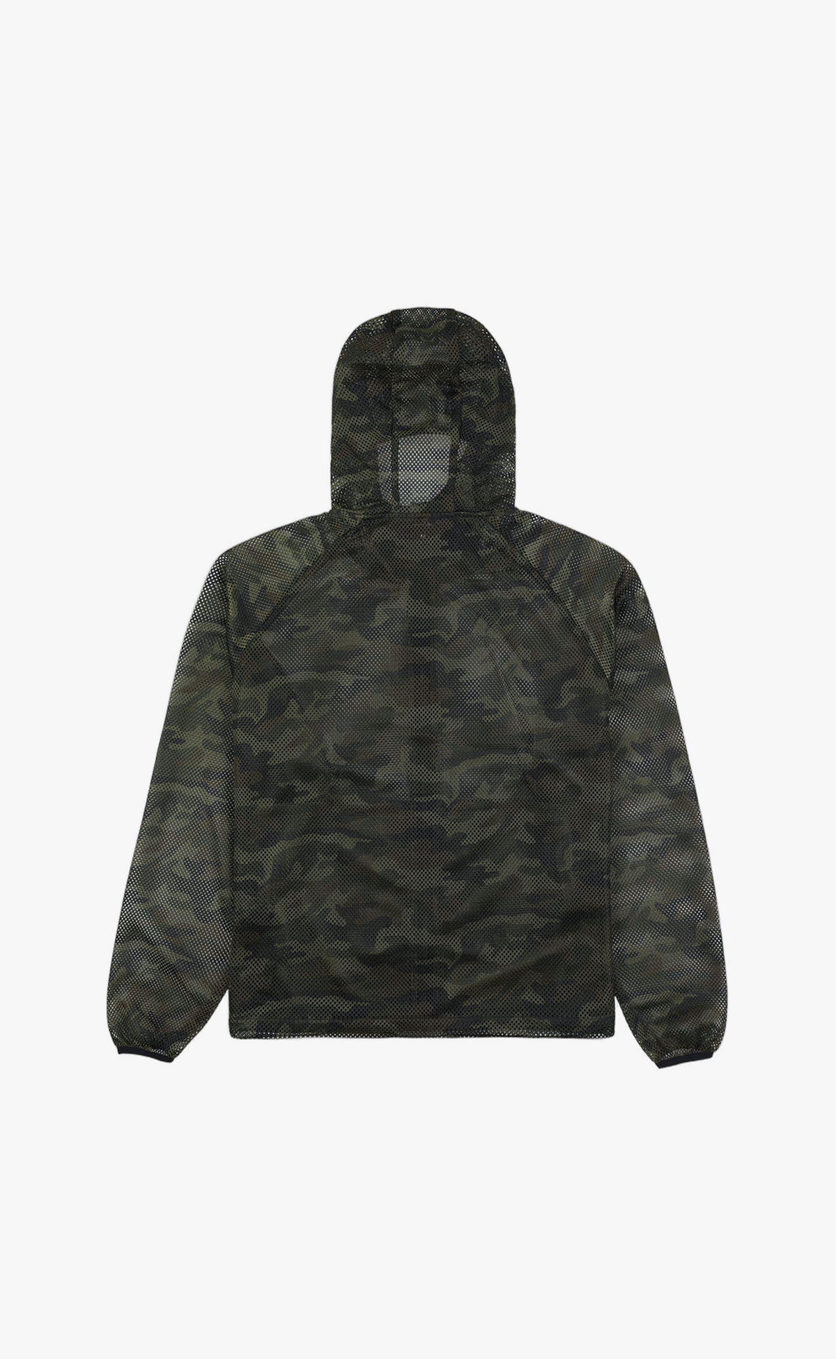 MESH HOODED CAMO JACKET