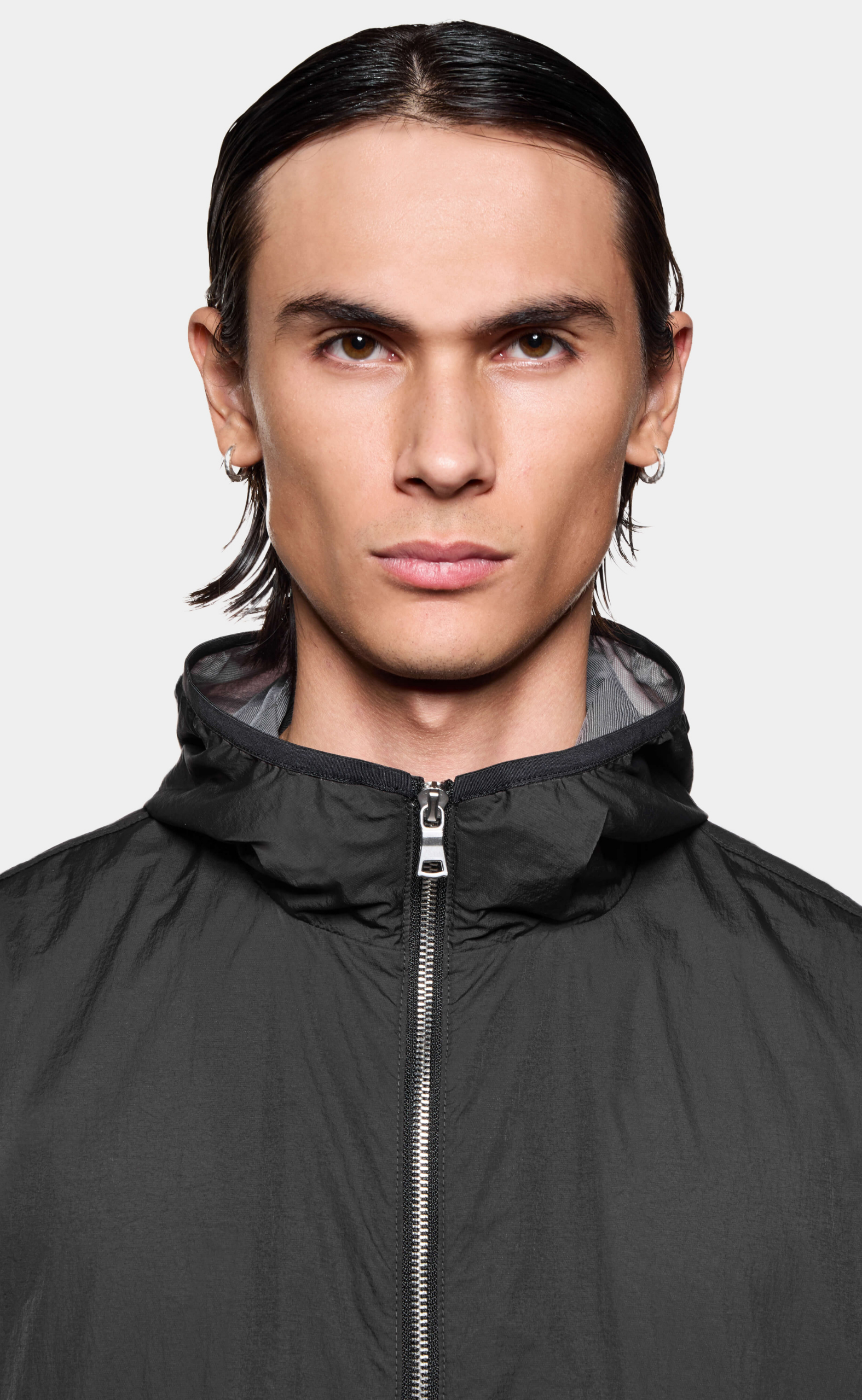 HYPERLIGHT HOODED WIND BLACK JACKET