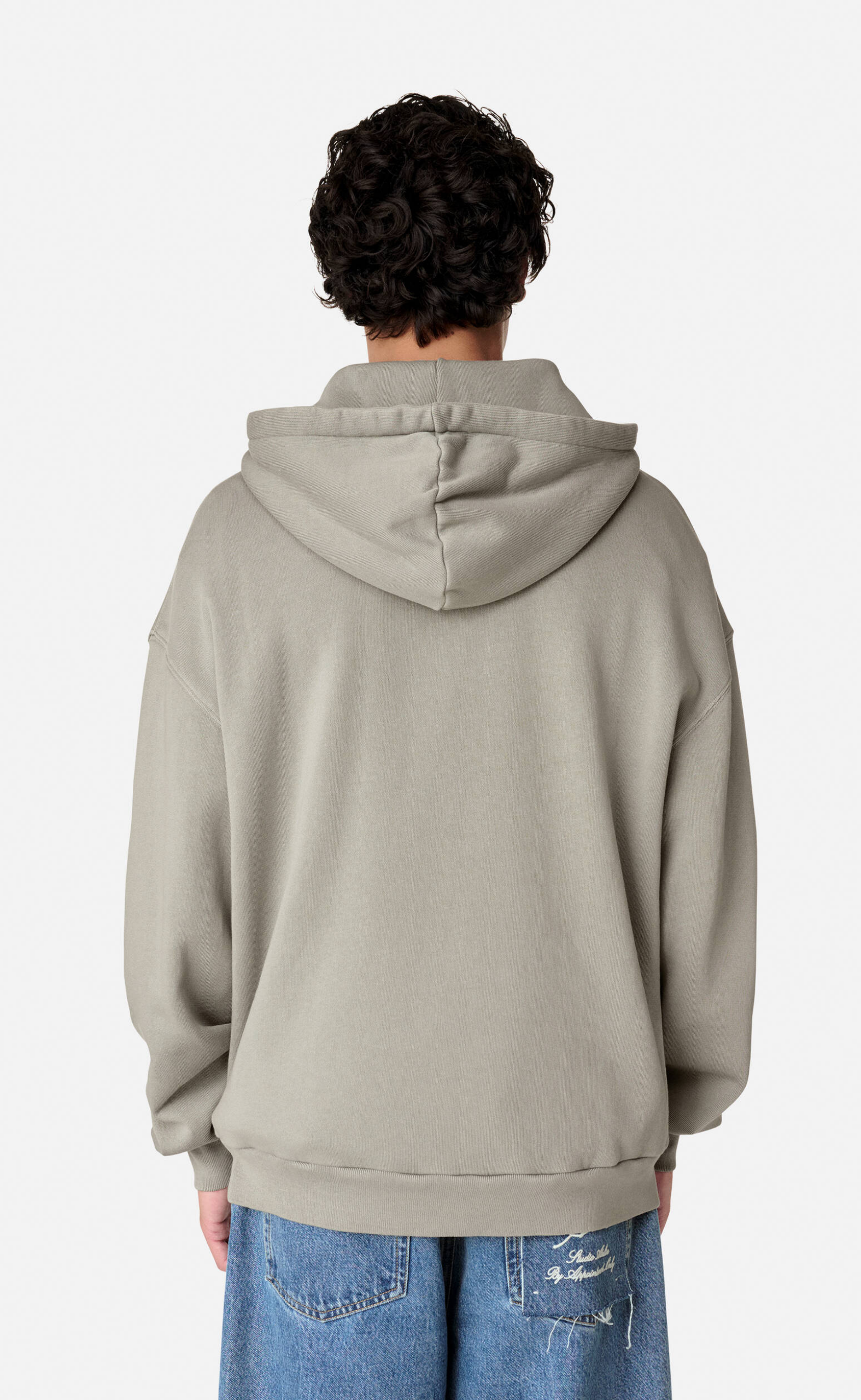 PATCH WASHED SAGE GREEN HOODIE